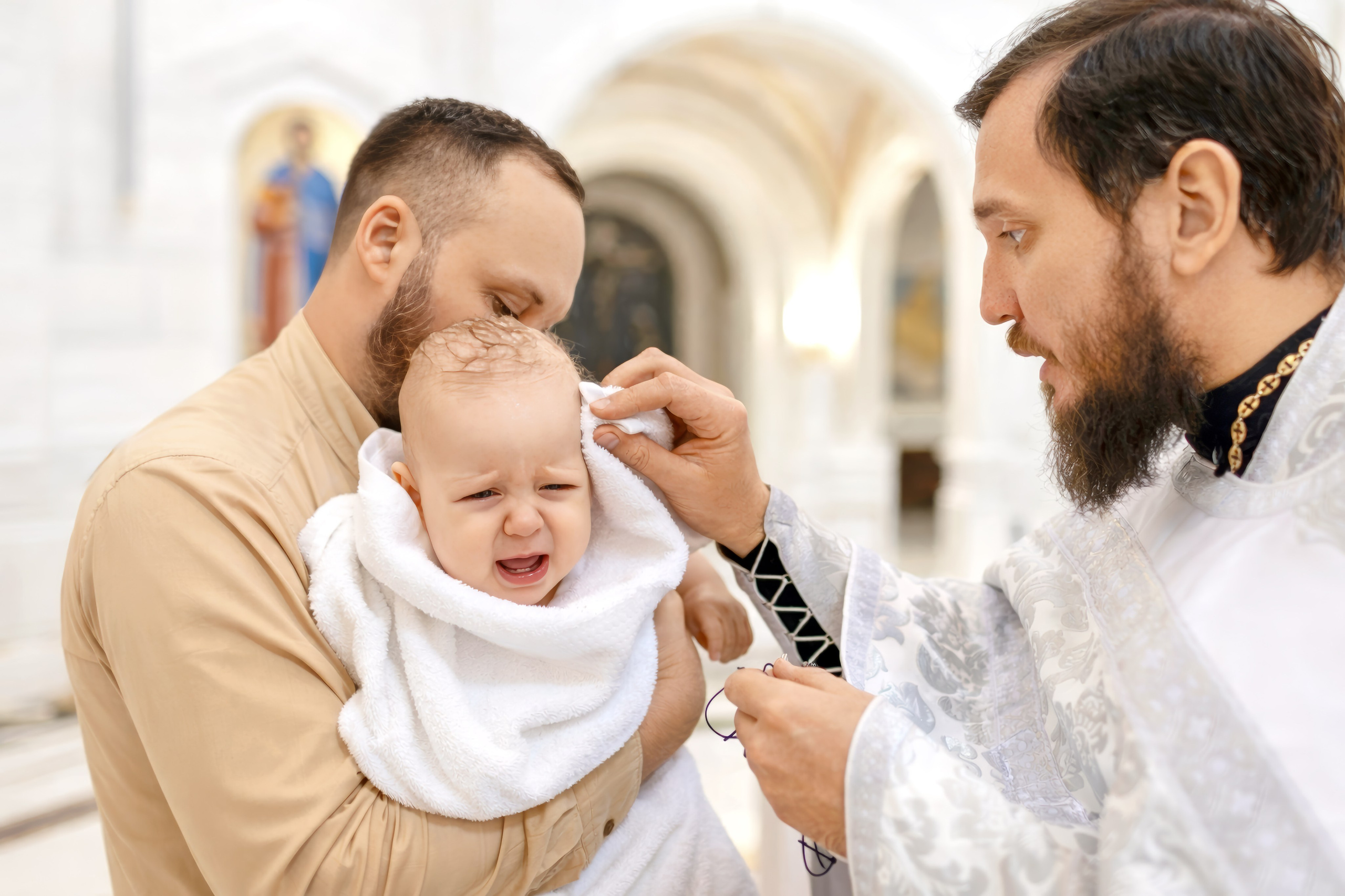 Крещение Леонида. Семейный и детский фотограф в Москве Юлия