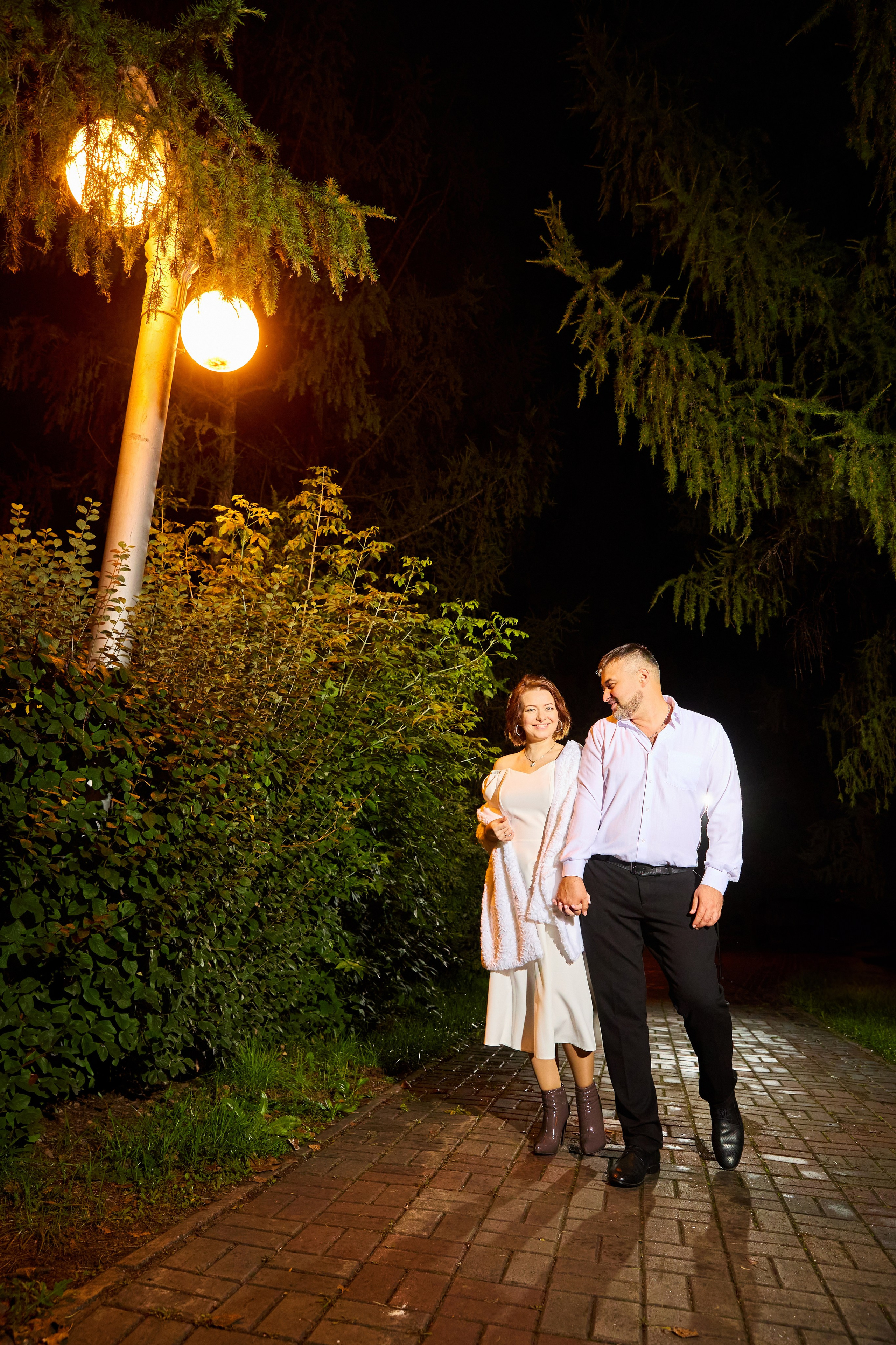 Ночная свадебная фотосессия