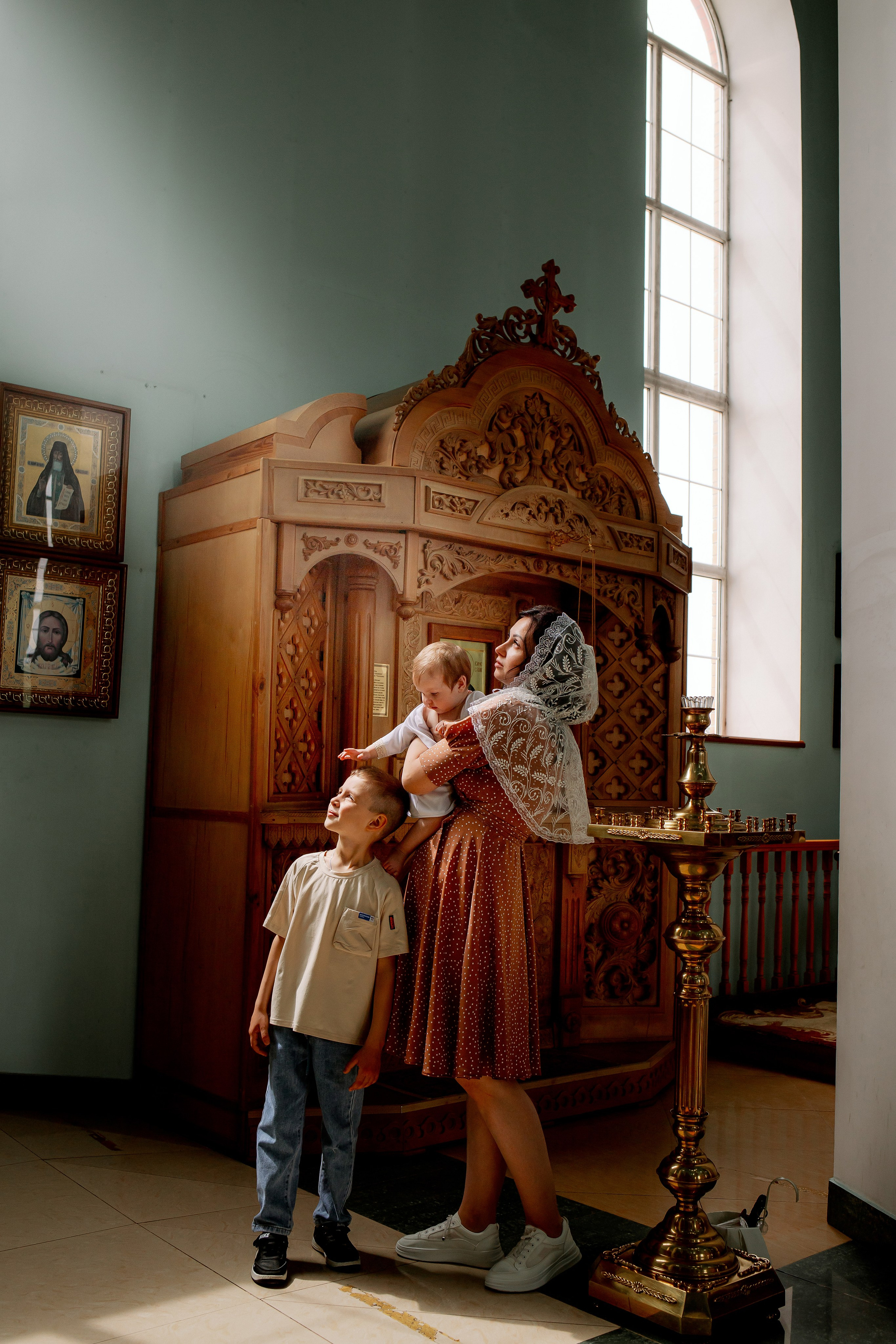 Крещение. Город Гулькевичи. Свято-Троицкий Храм. Свадебный фотограф Кропоткин Краснодар