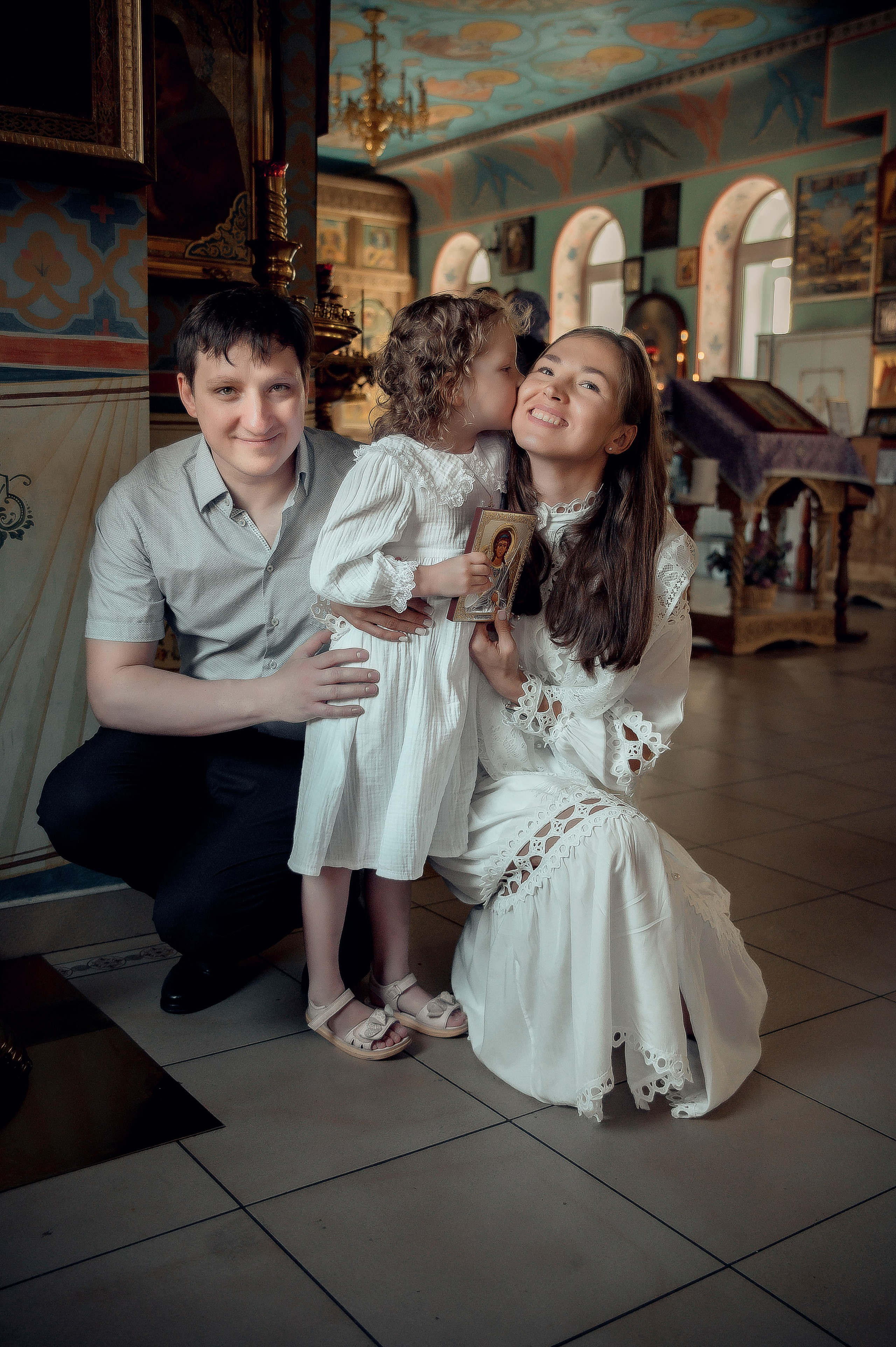 Таинство Крещения Арины, Церковь Всех Святых в Земле Российской г. Волгоград. Церковный, семейный и репортажный фотограф Волгоград, Волжский