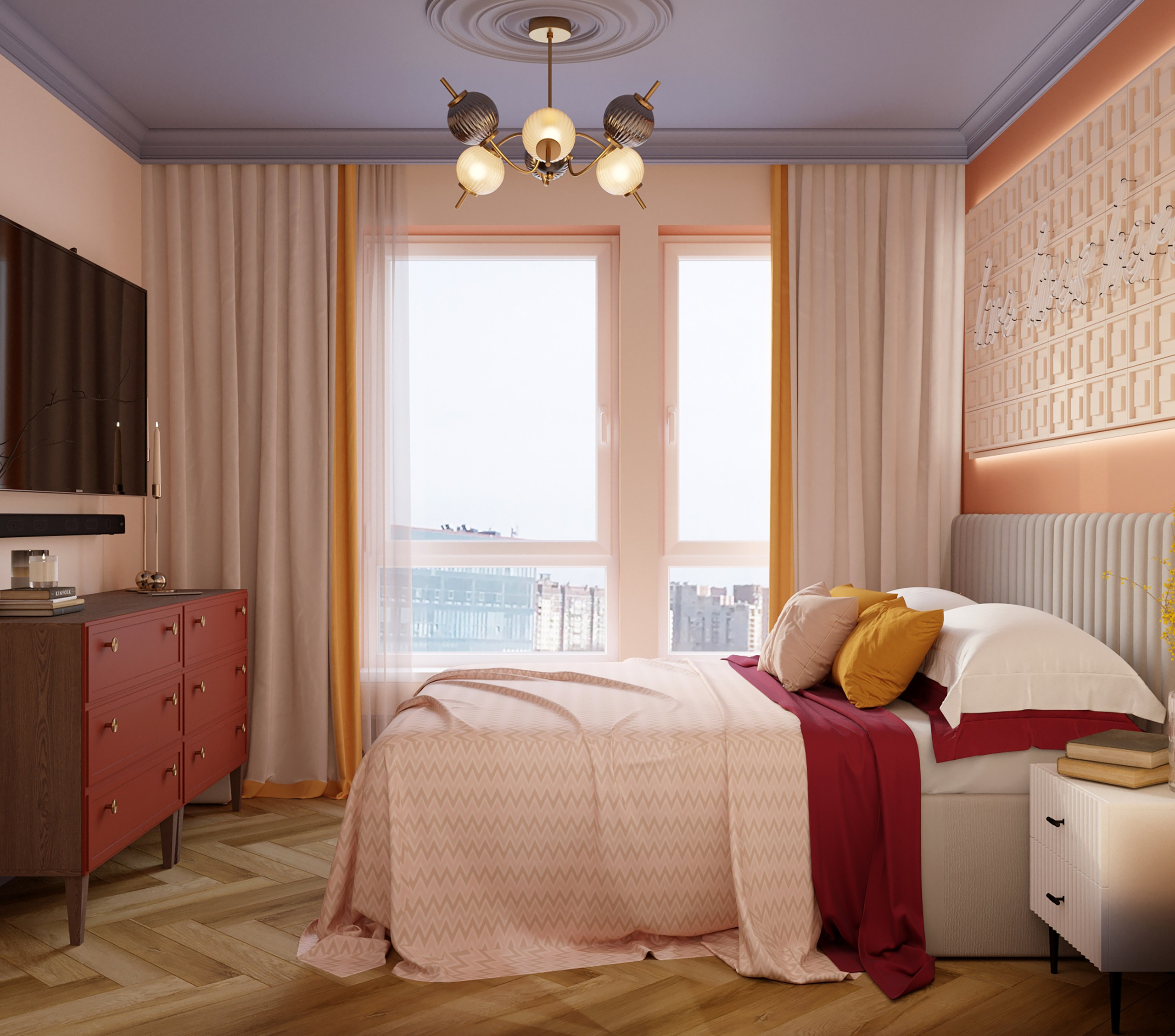 Квартира для девушки ЖК Молодогвардейская. Дизайнер интерьера Троилова Арина