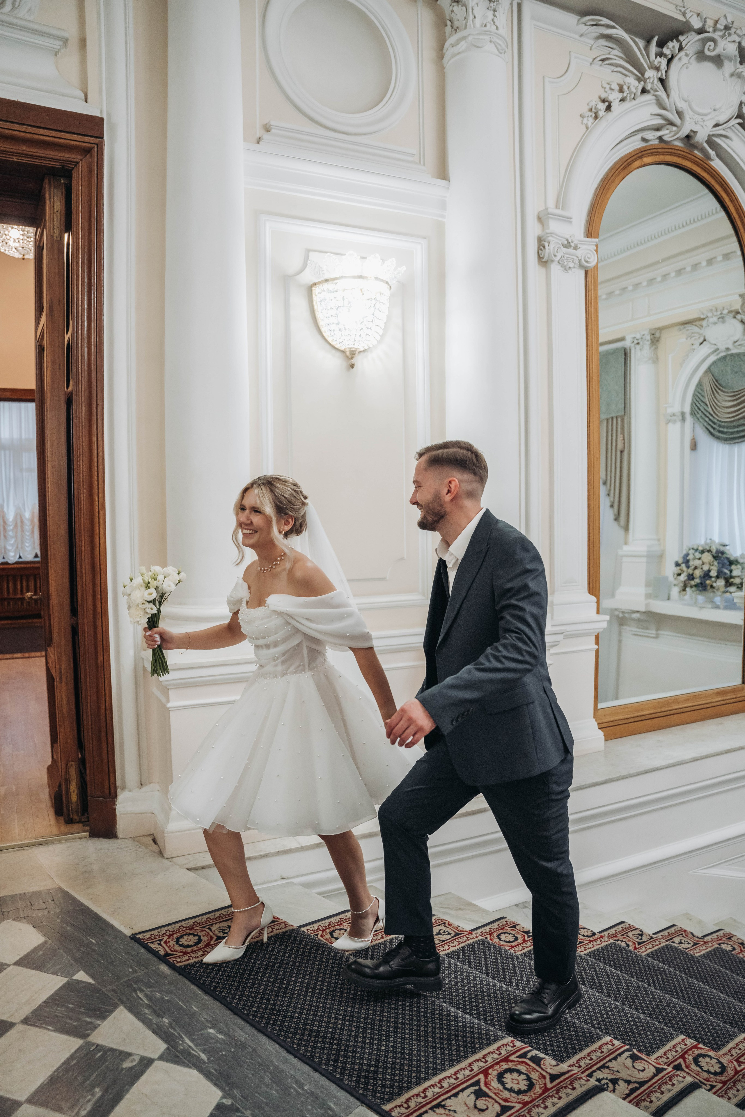 Катя & Леша (классический маршрут и Второй дворец. Свадебный фотограф в Санкт-Петербурге Якутович Екатерина