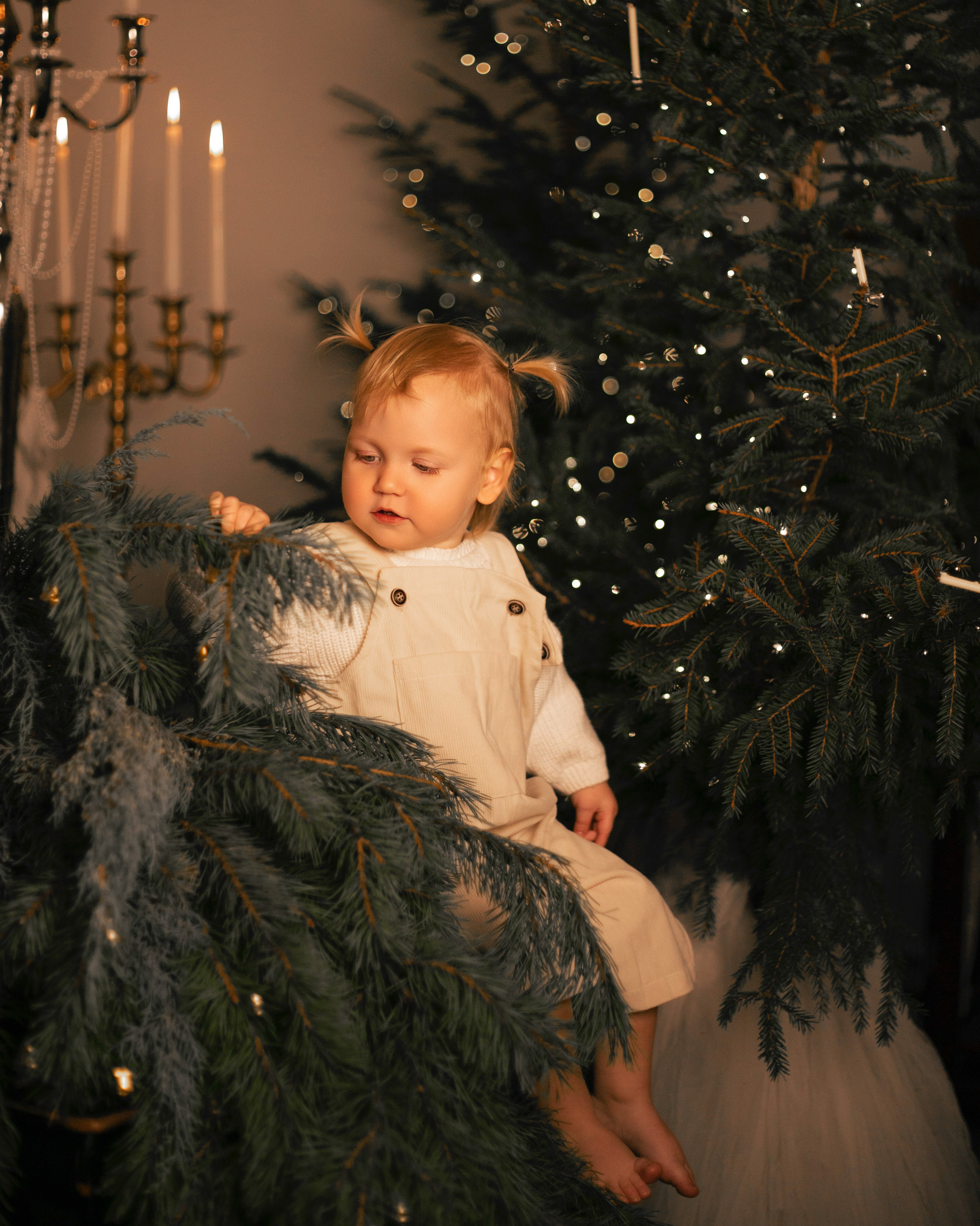 Новогодняя съёмка в фотостудии