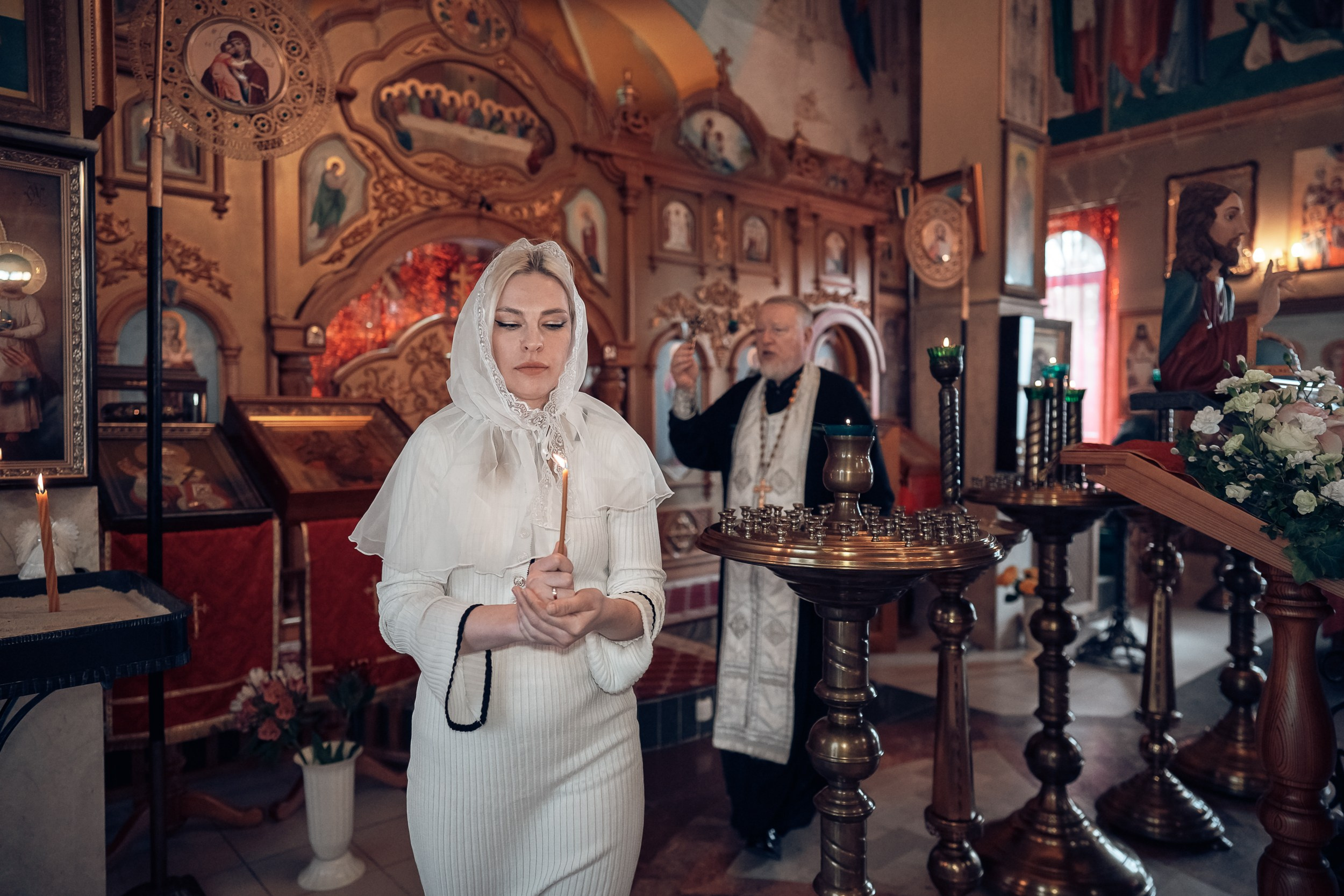 Крещение в храме Прп.Сергия Радонежского с. Орлиное. Церковный фотограф Севастополь