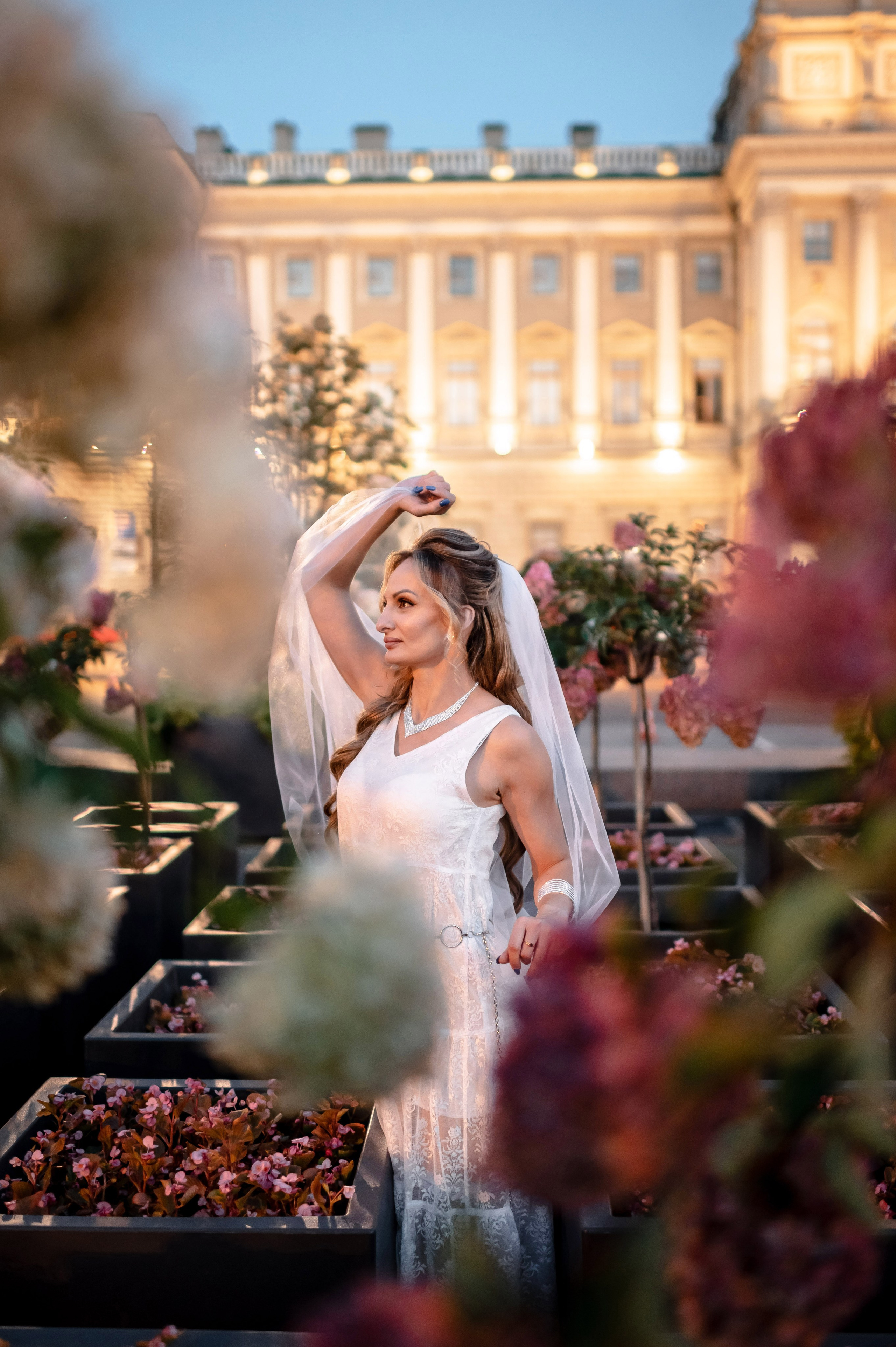 Екатерина и Андрей (свадебная фотосессия в вечернем Петербурге). Портретный, семейный и свадебный фотограф в Санкт-Петербурге и в Пушкине Ширяев Денис
