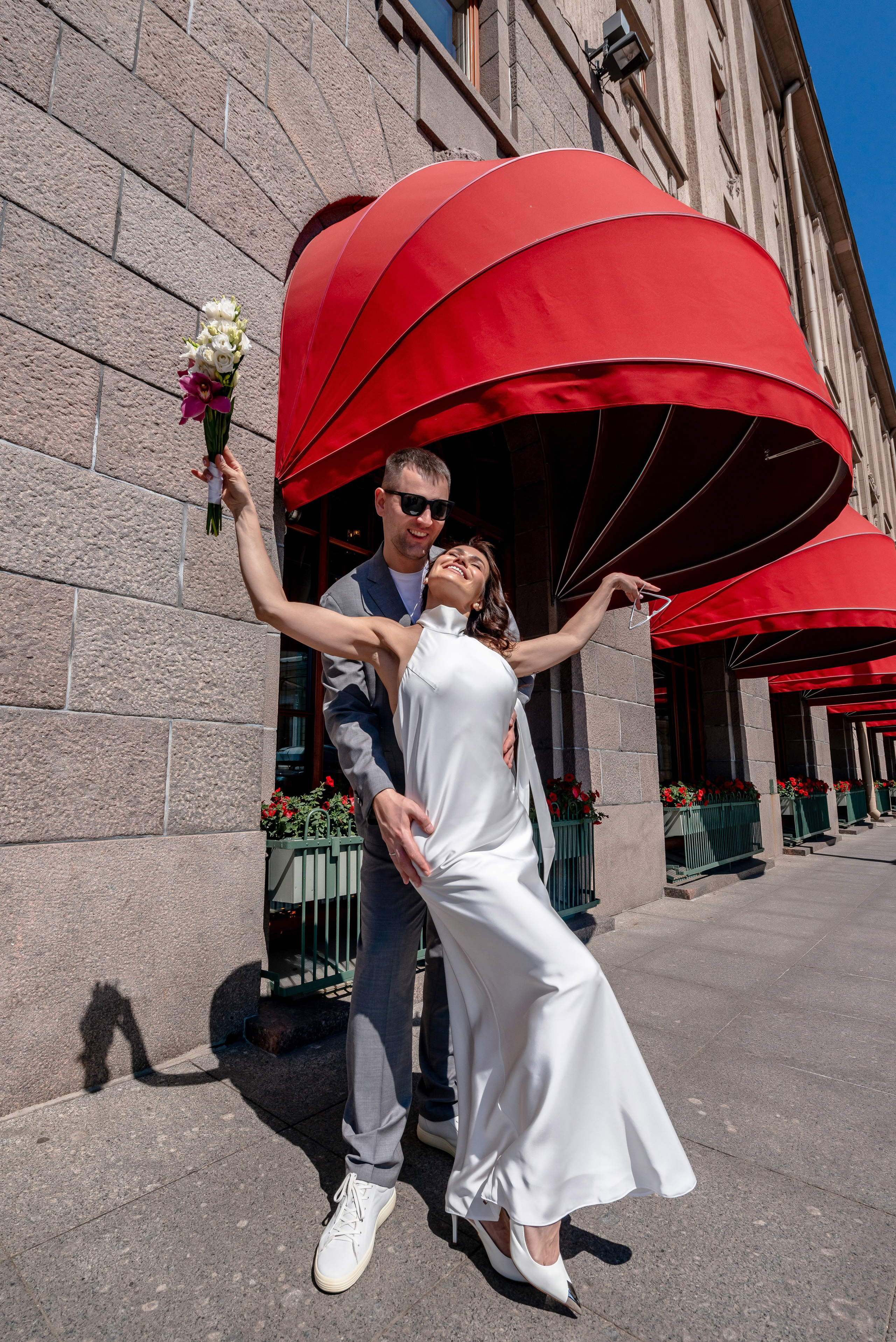 Алина и Алексей (прогулка на кабриолете, Академия Художеств, Екатерининский парк в Пушкине). Портретный, семейный и свадебный фотограф в Санкт-Петербурге и в Пушкине Ширяев Денис