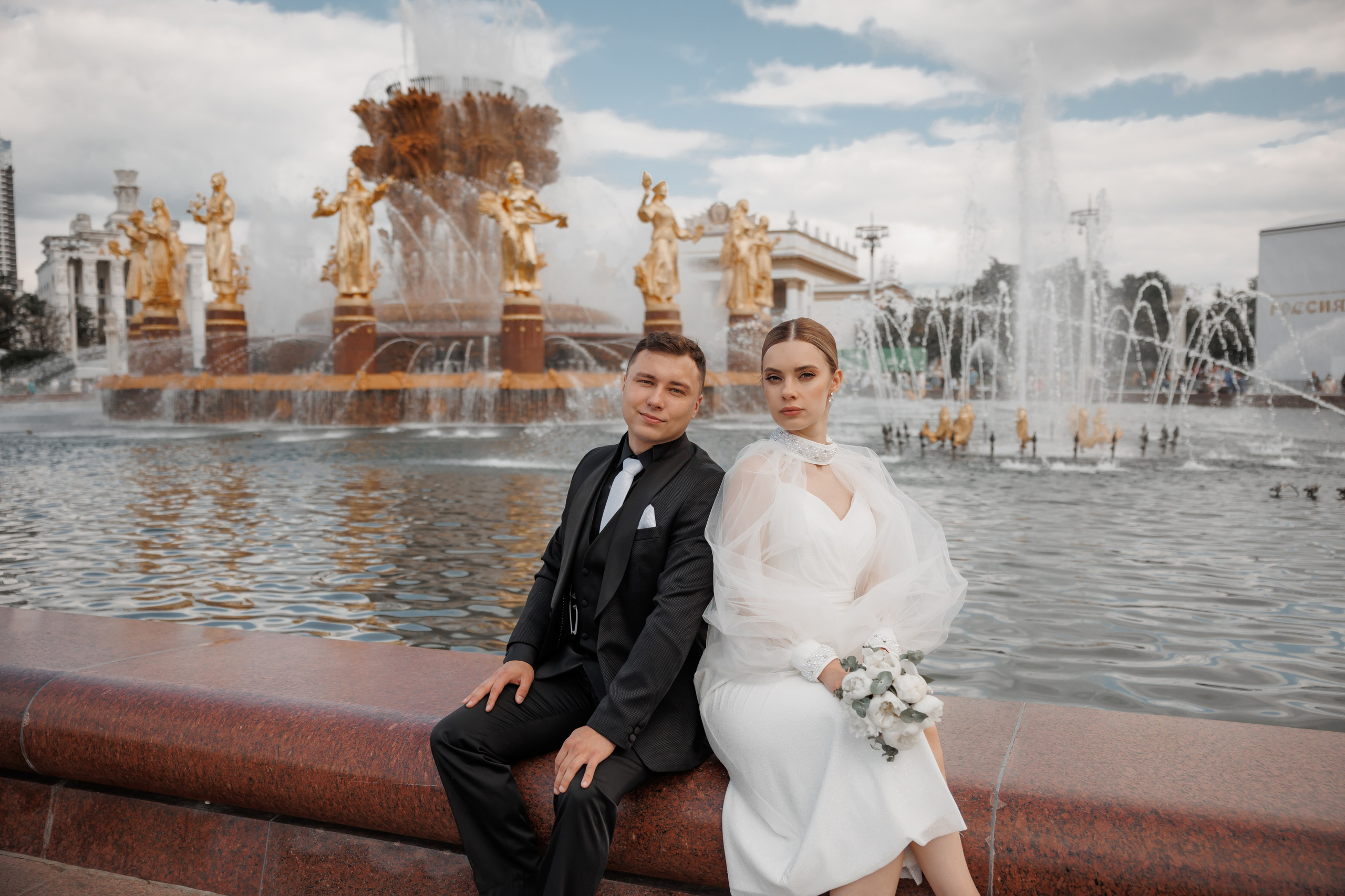 Анна и Сергей, Особняк Муравьевых-Апостолов, прогулка по ВДНХ, ресторан «Домик в саду». Свадебный и репортажный фотограф (Москва, Королев и другие)