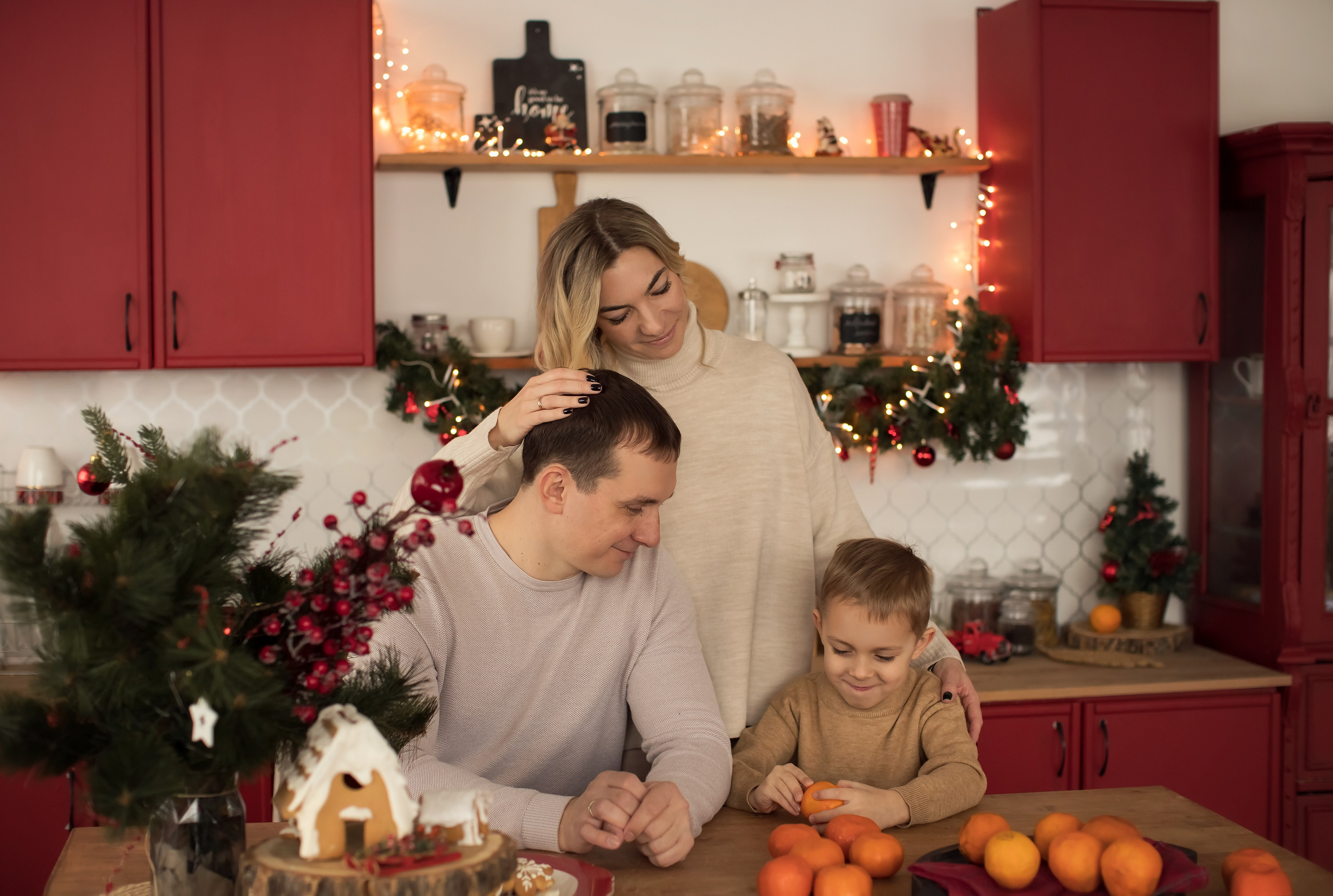 Новогодние объятия. Семейный и детский фотограф в Саратове Полина Коткина