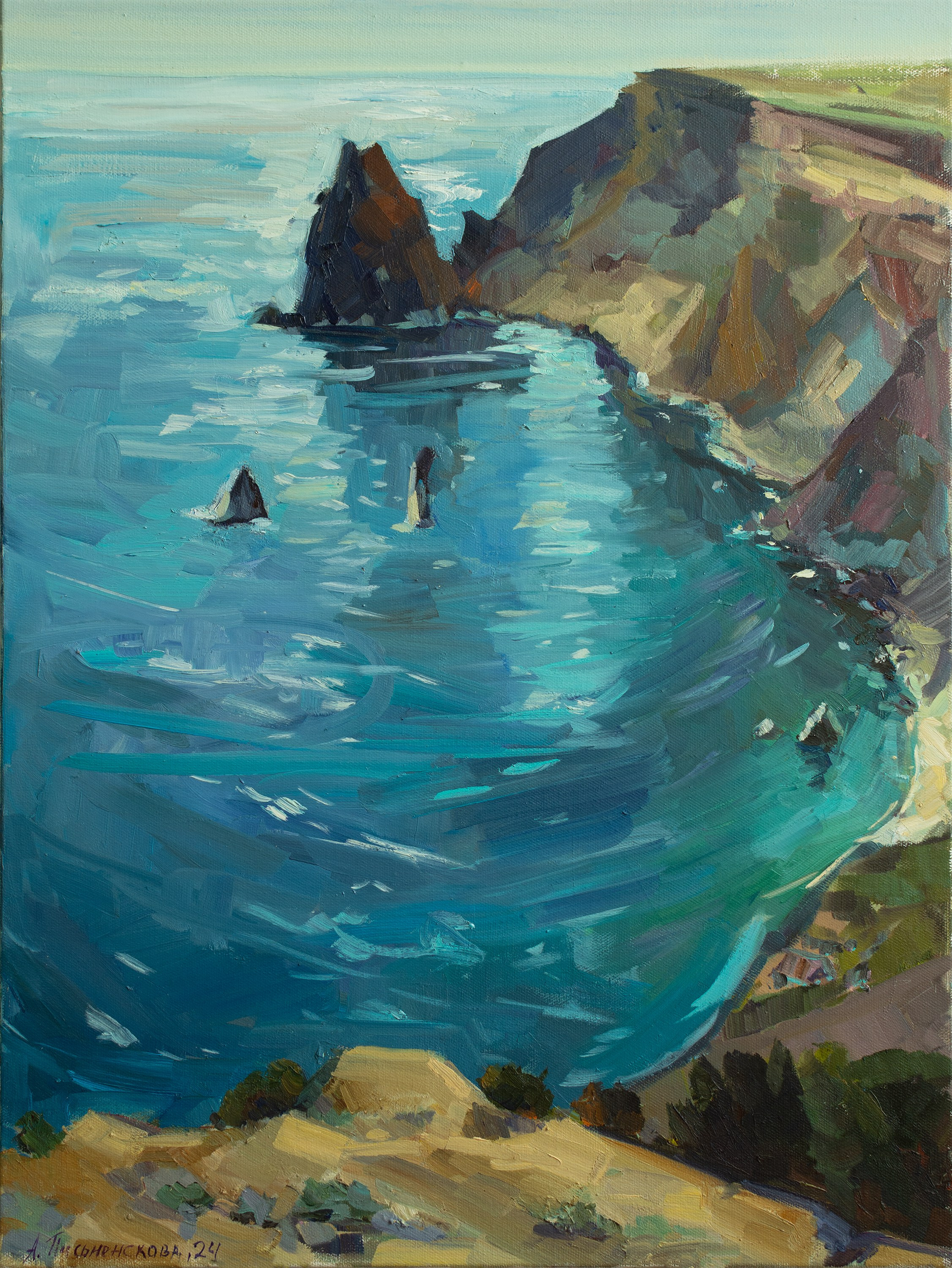 "Полдень на Фиоленте" холст, масло 60х45см, 2024