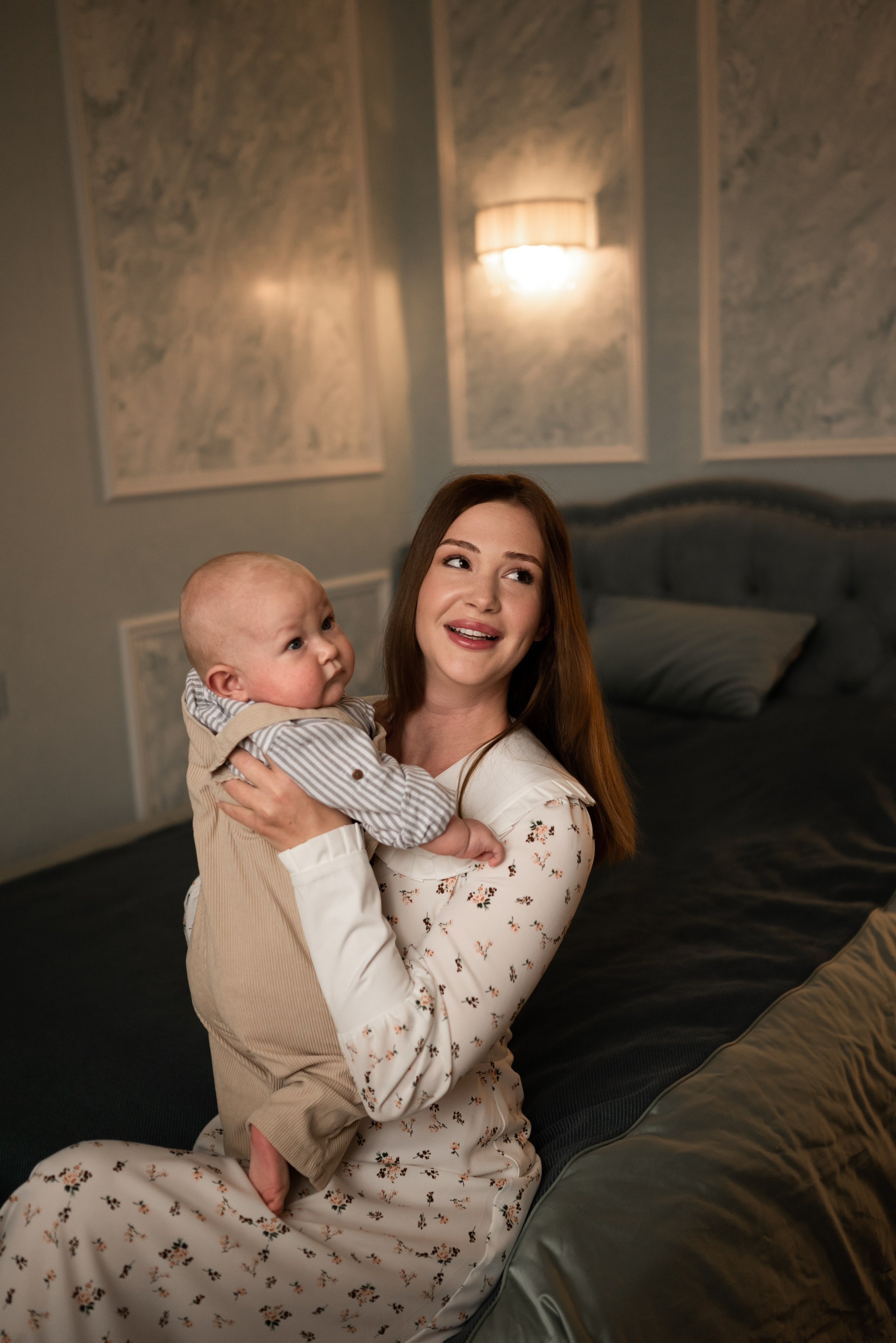 Загородная фотосессия 6 месяцев малышу. Фотограф Ксения Огородова портфолио