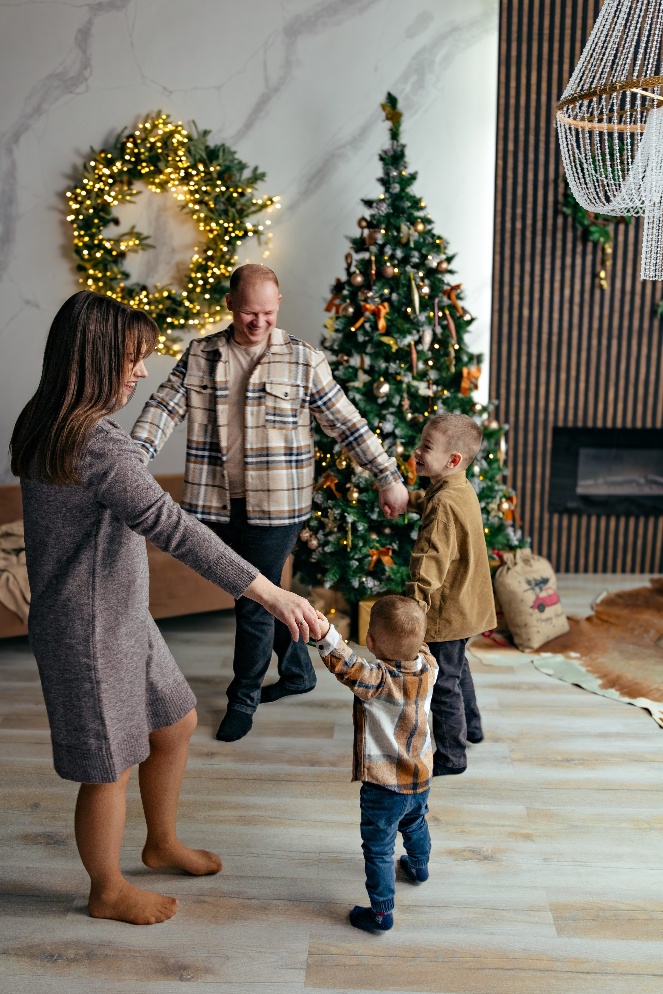 Семейная новогодняя фотосессия