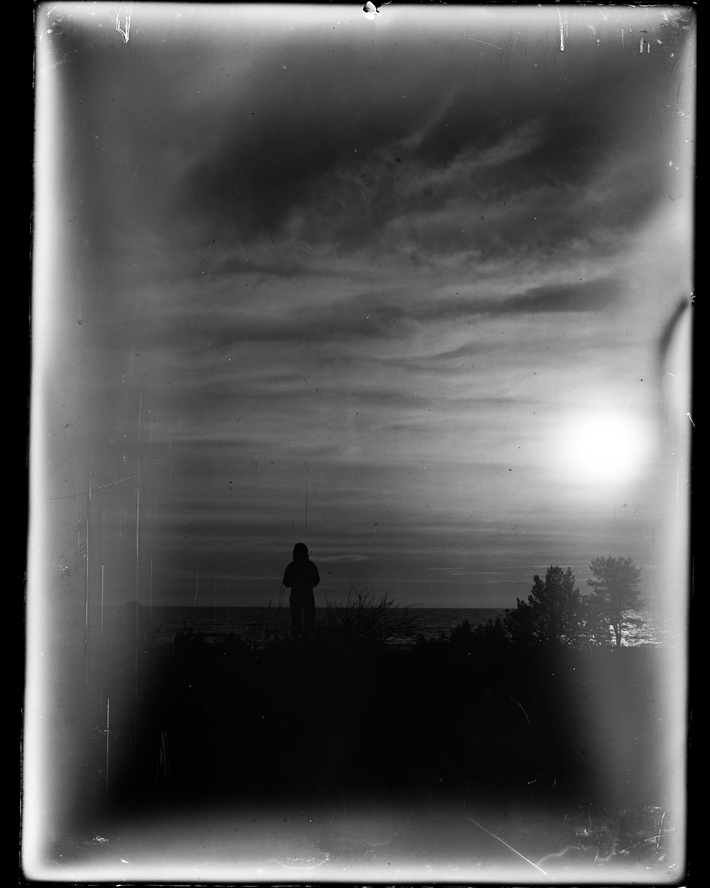 Glass plates. Darkroom aesthetics