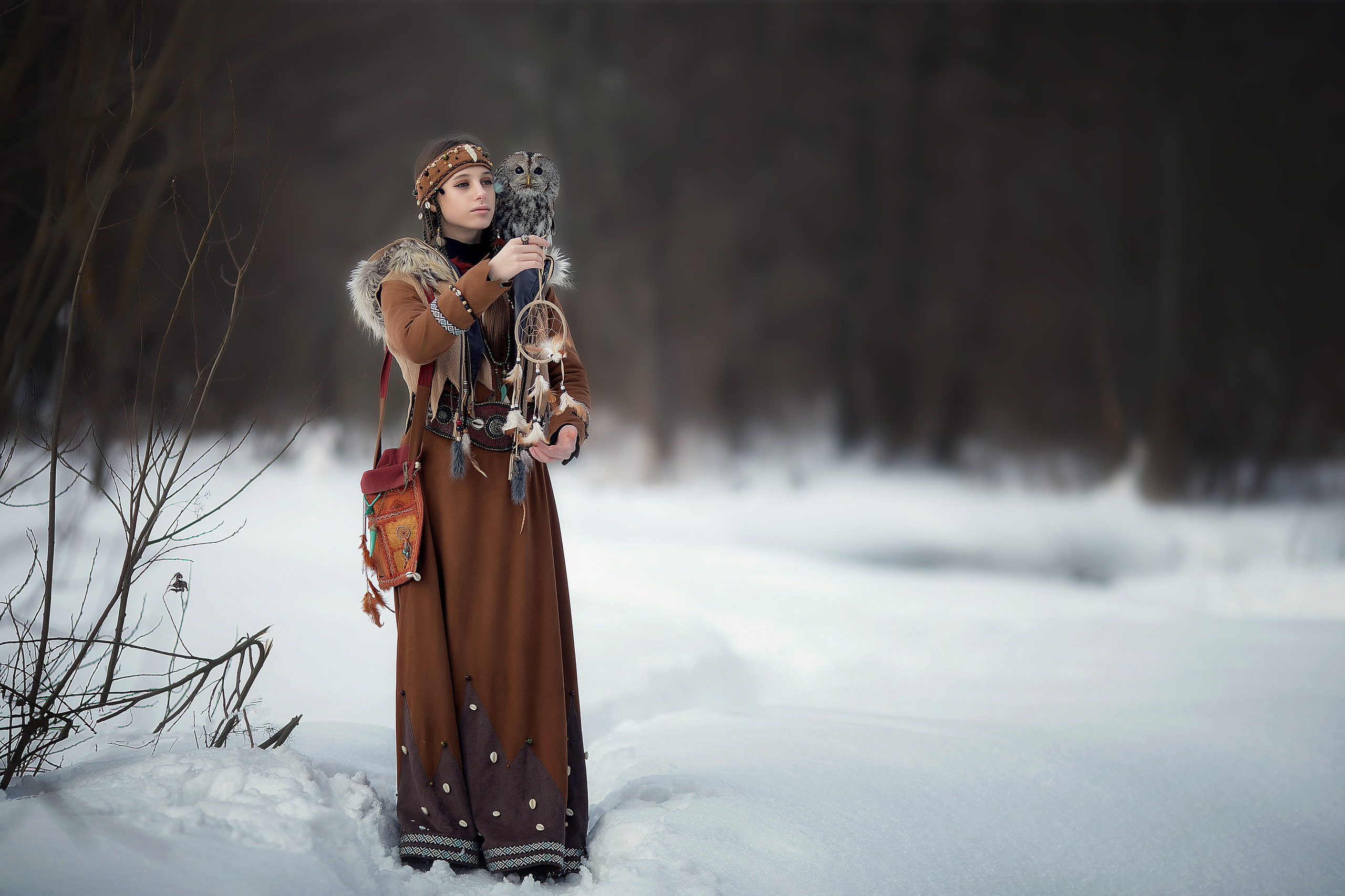 Shaman (Owl). Children’s and family photographer Ekaterina Ureva in Moscow