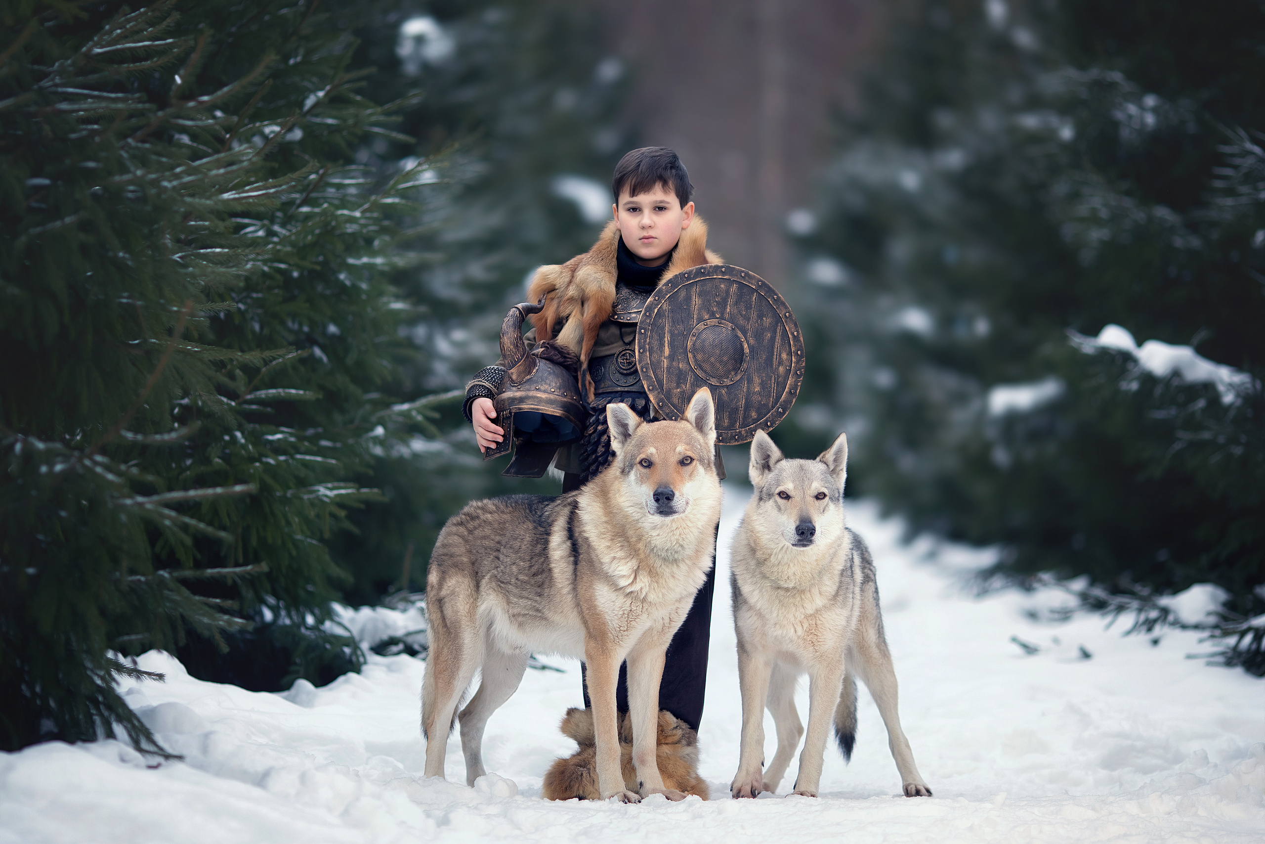 Viking & Wolf. Children’s and family photographer Ekaterina Ureva in Moscow