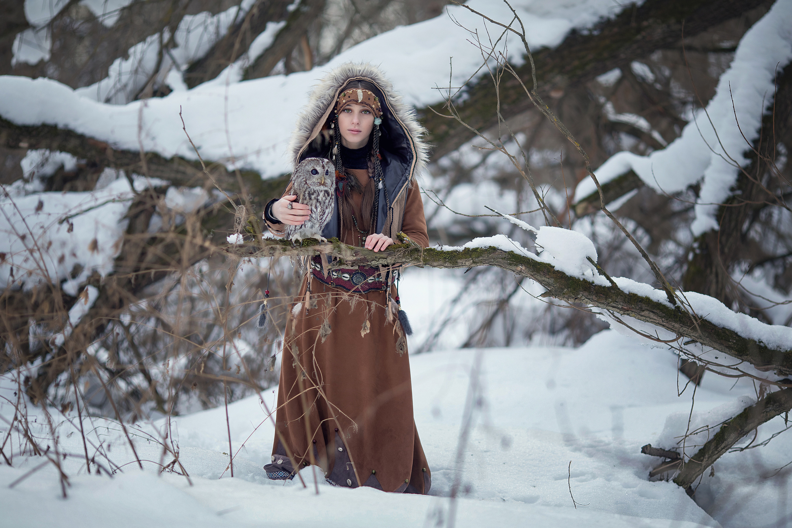 Shaman (Owl). Children’s and family photographer Ekaterina Ureva in Moscow