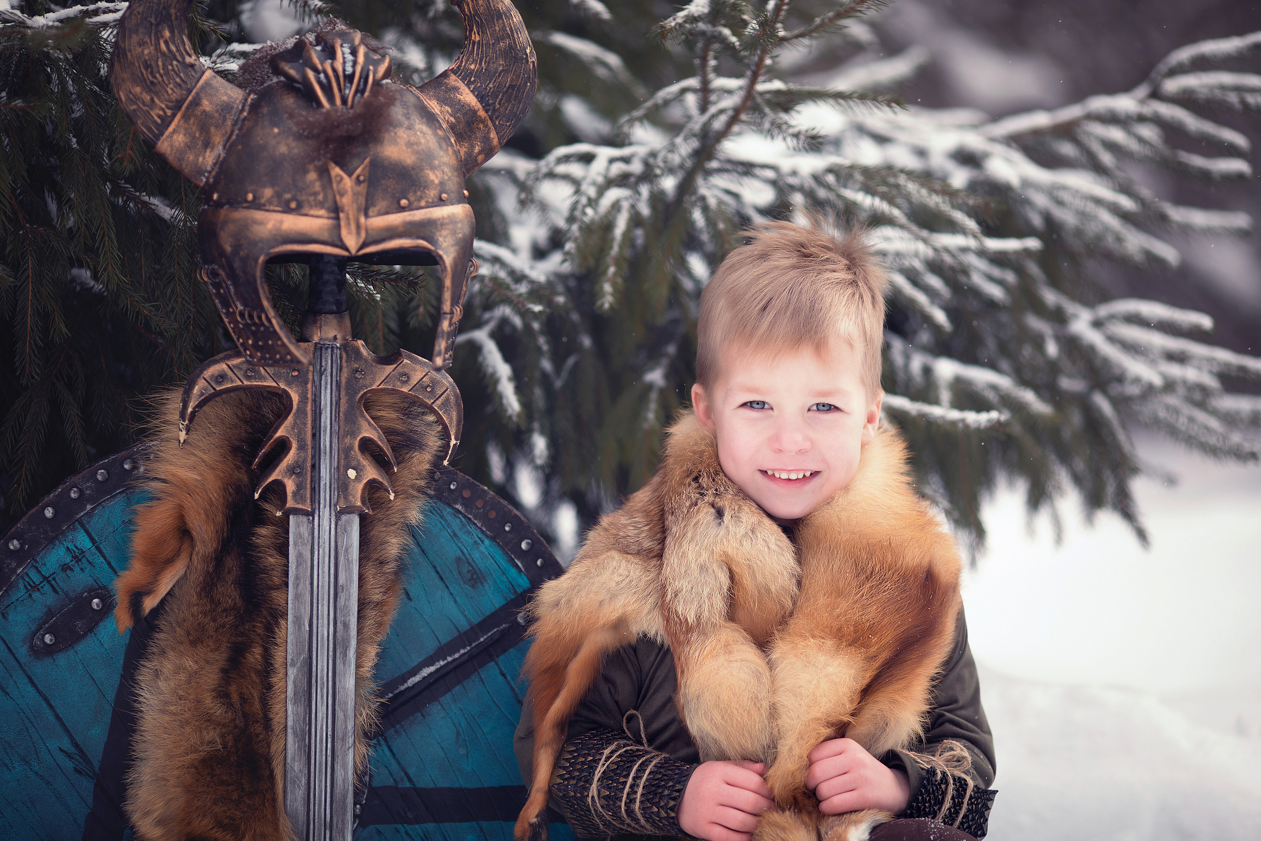 Viking & Wolf. Children’s and family photographer Ekaterina Ureva in Moscow