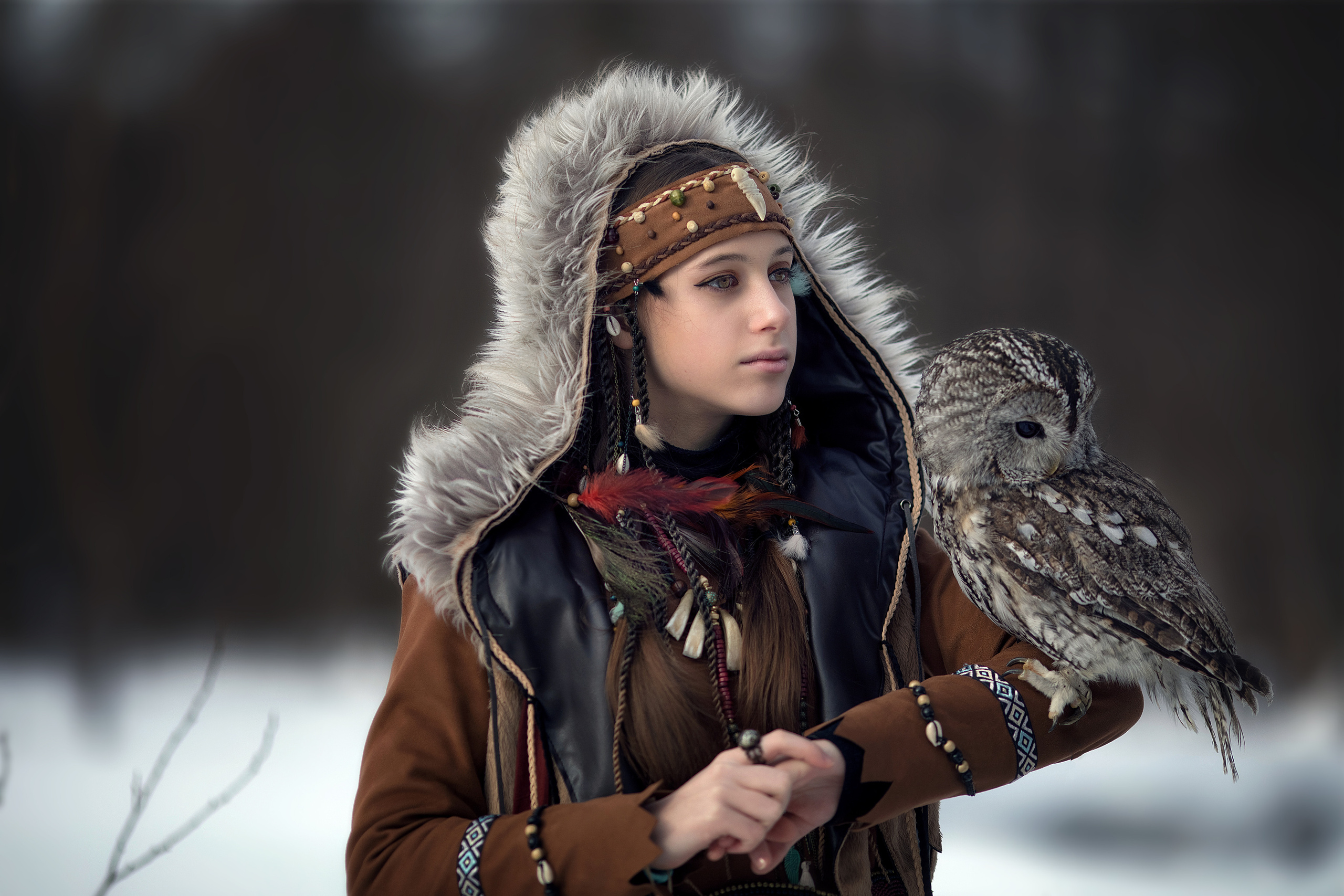 Shaman (Owl). Children’s and family photographer Ekaterina Ureva in Moscow