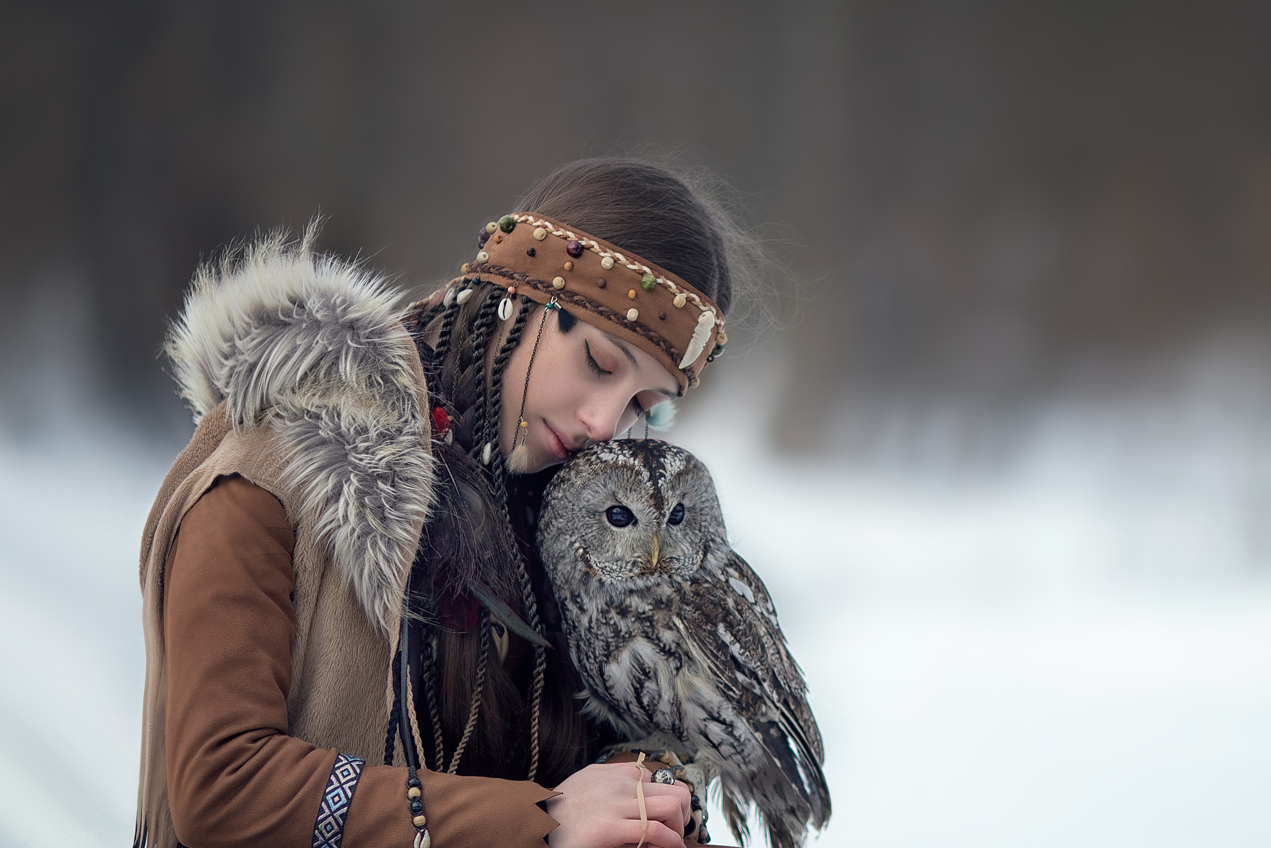 Shaman (Owl). Children’s and family photographer Ekaterina Ureva in Moscow
