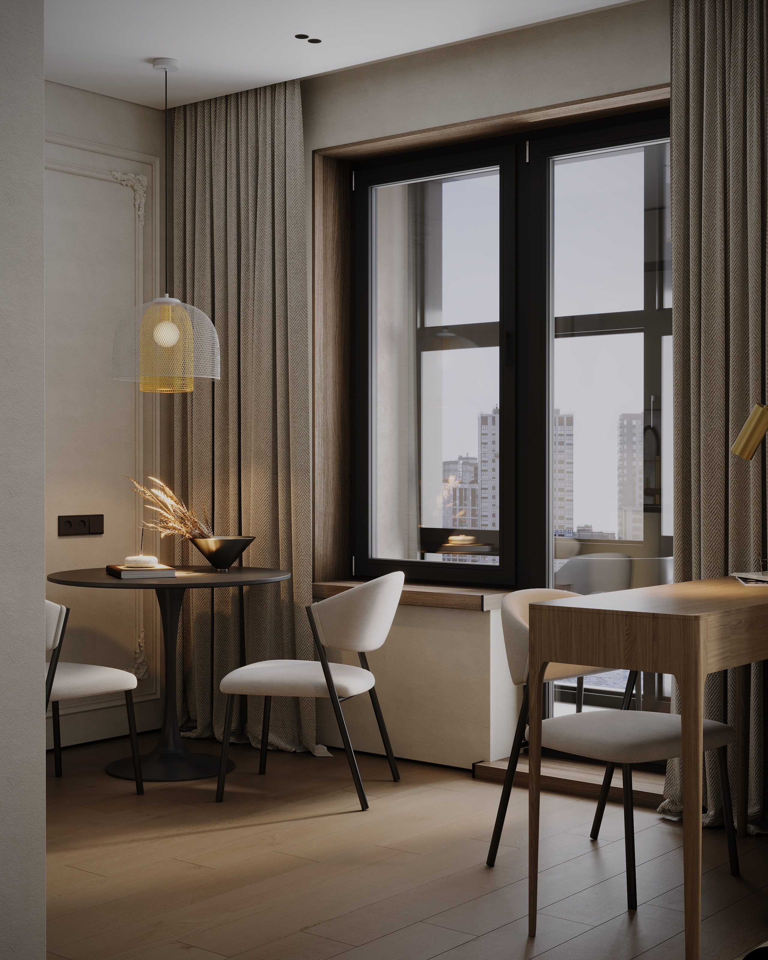 Saint Petersburg apartment studio. Визуализации интерьера