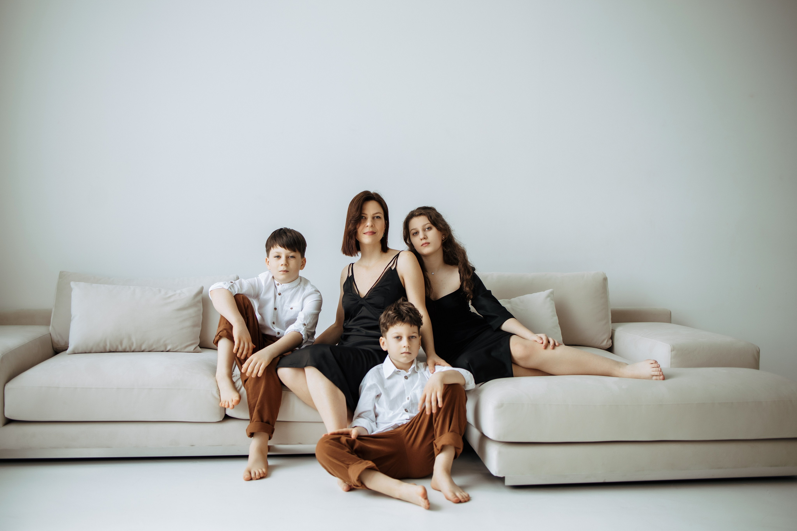 Анна с детьми. Фотограф Краснодар