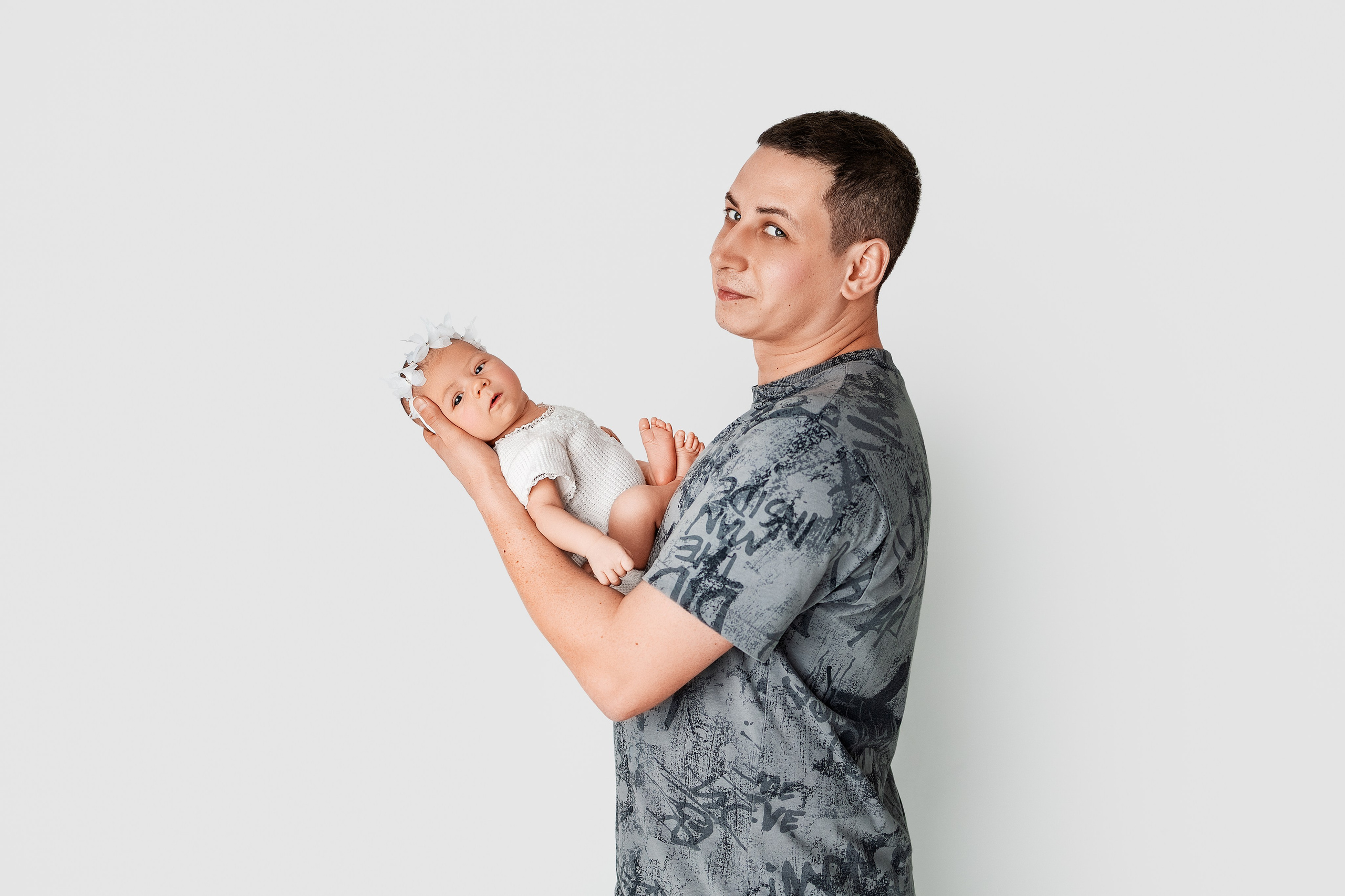Алена и семья, 17 дней. Фотограф новорожденных в Нижнем Новгороде Надежда Кадылкина