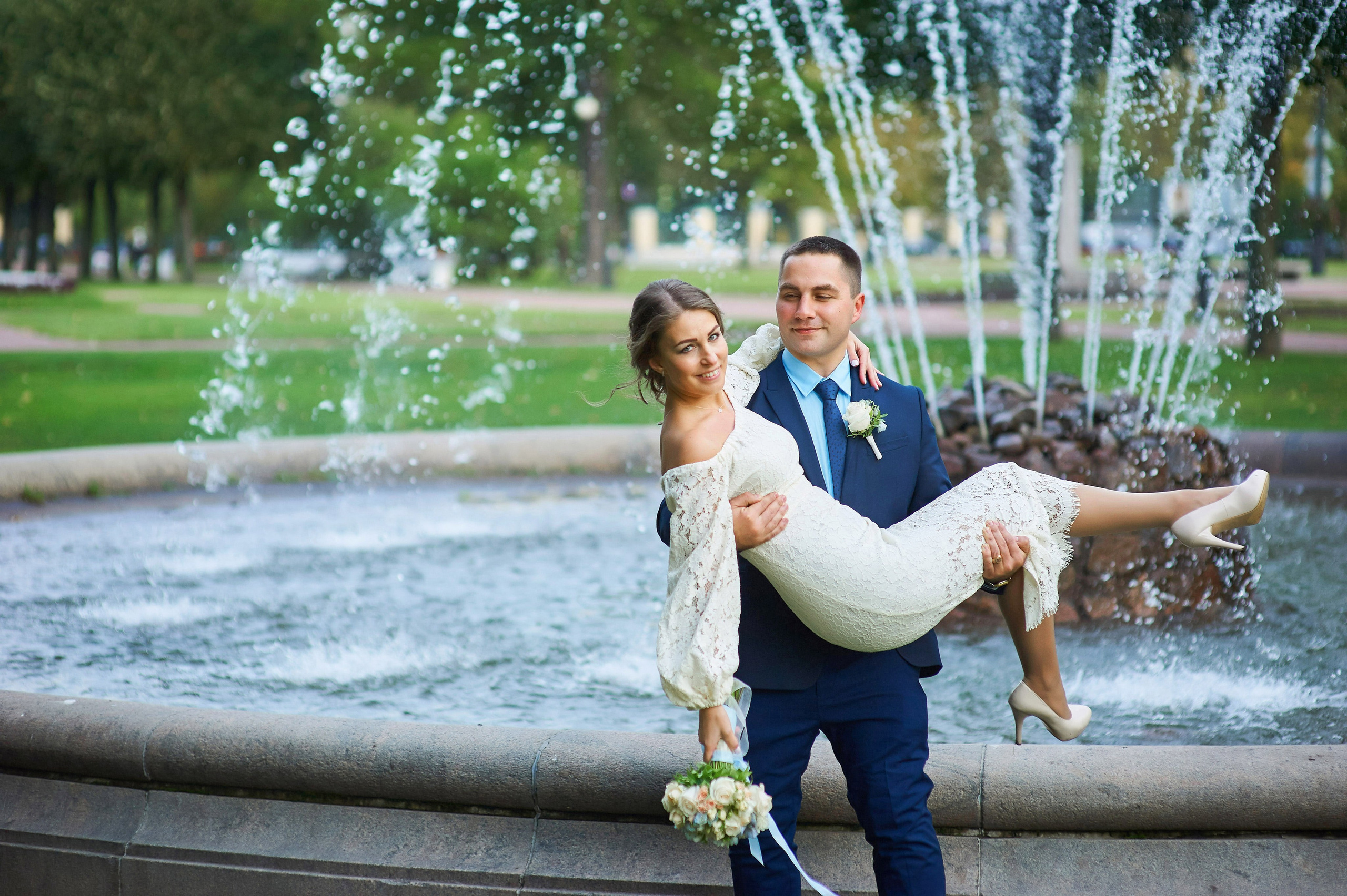 Свадебная фотосессия в студии. Портретный, семейный и свадебный фотограф в Санкт-Петербурге и в Пушкине Ширяев Денис