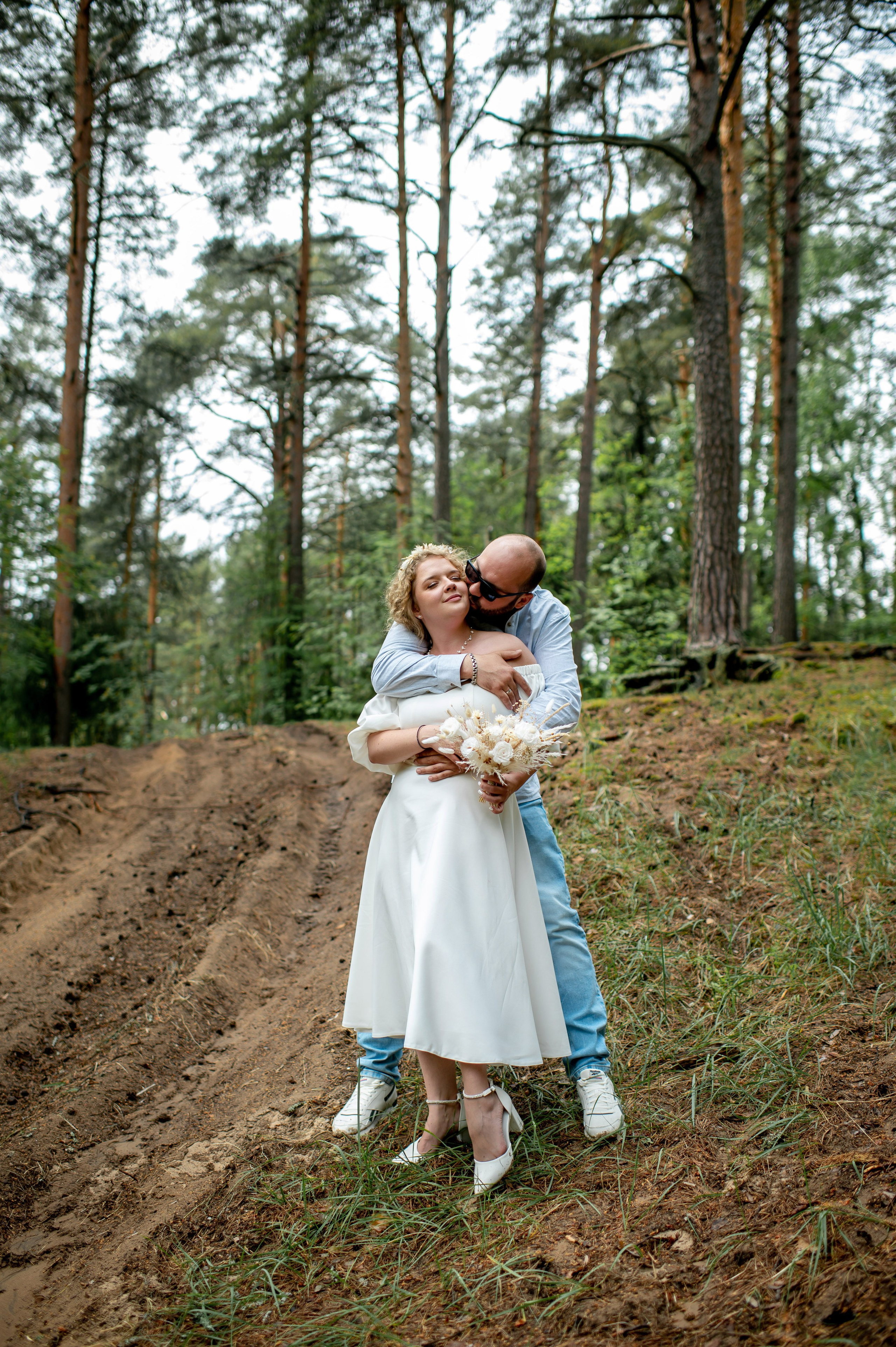 Станислав и Анастасия (нестандартная свадебная фотосессия в лесу и на Финском заливе). Портретный, семейный и свадебный фотограф в Санкт-Петербурге и в Пушкине Ширяев Денис