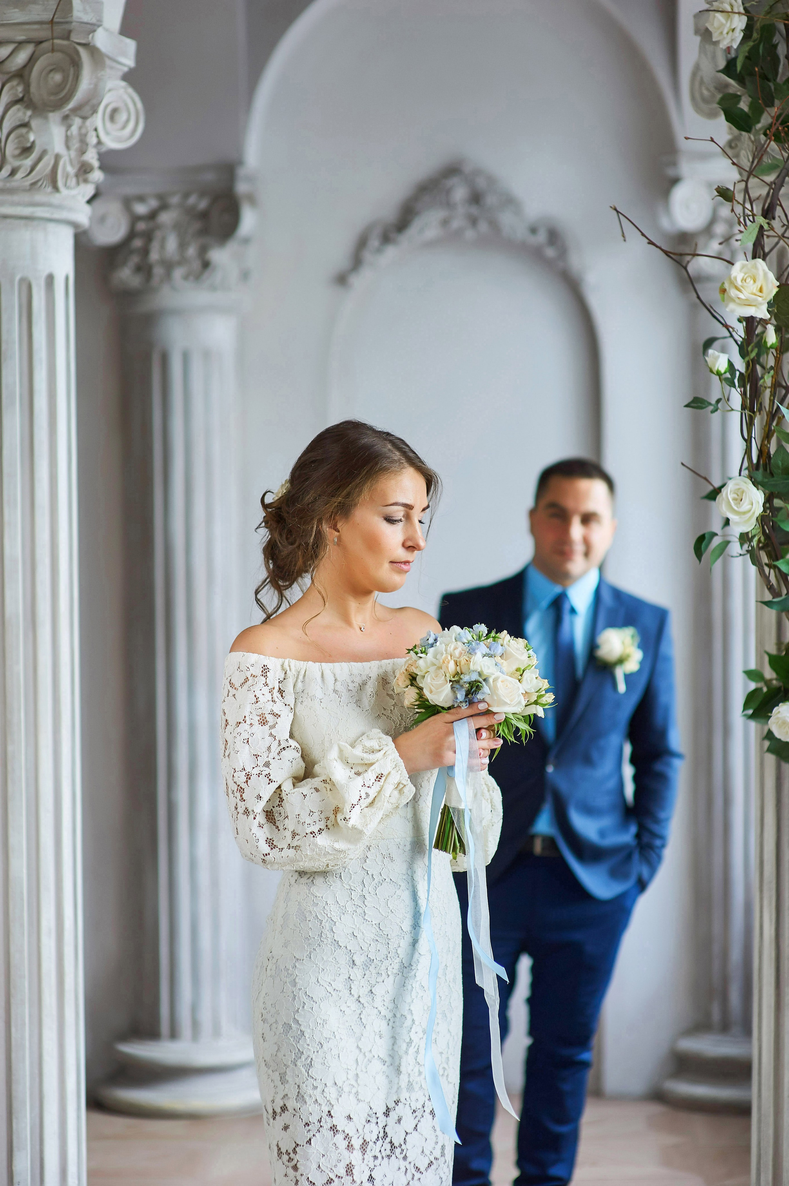 Свадебная фотосессия в студии. Портретный, семейный и свадебный фотограф в Санкт-Петербурге и в Пушкине Ширяев Денис