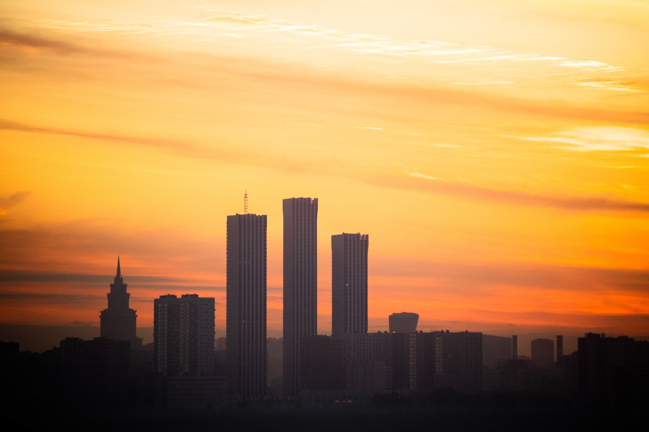 Рассвет на Крылатских холмах