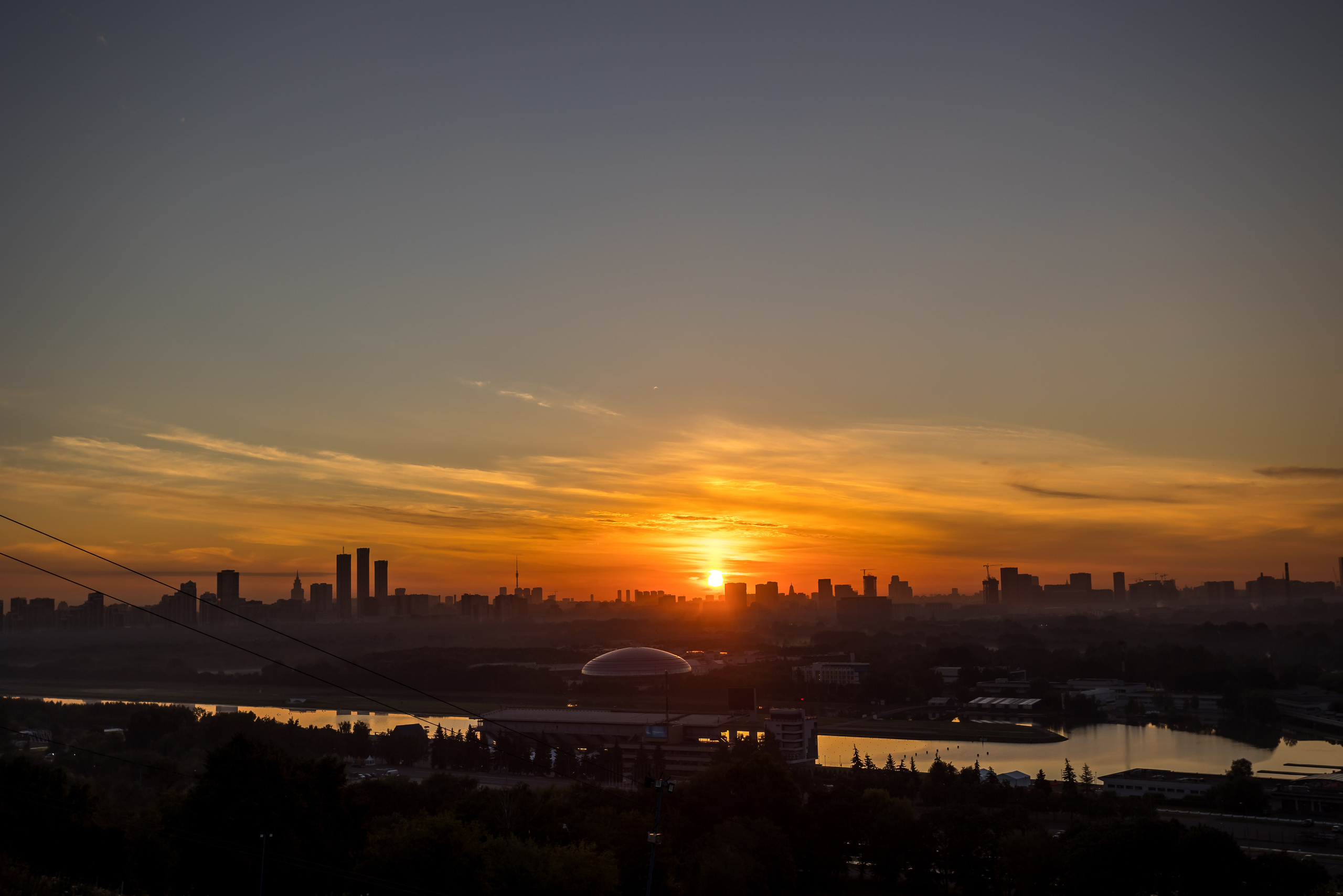 Рассвет на Крылатских холмах