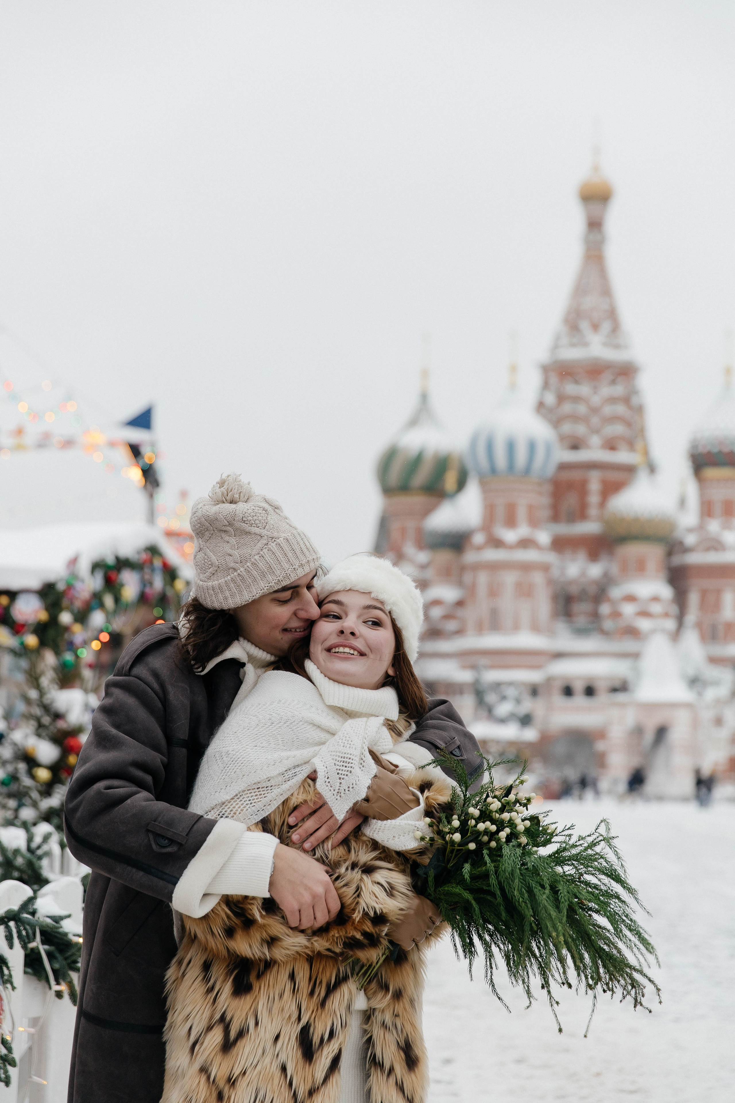 Зимняя история любви. Фотограф индивидуальных женских портретов и LOVEstory в Москве