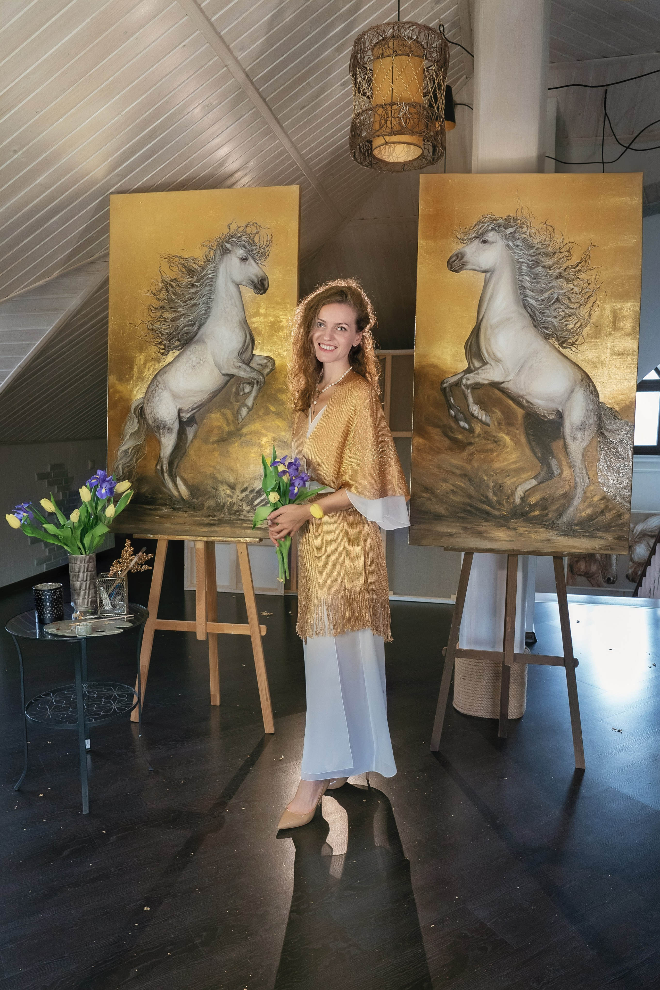 Съёмка картины для художника Татьяны Даньшиной