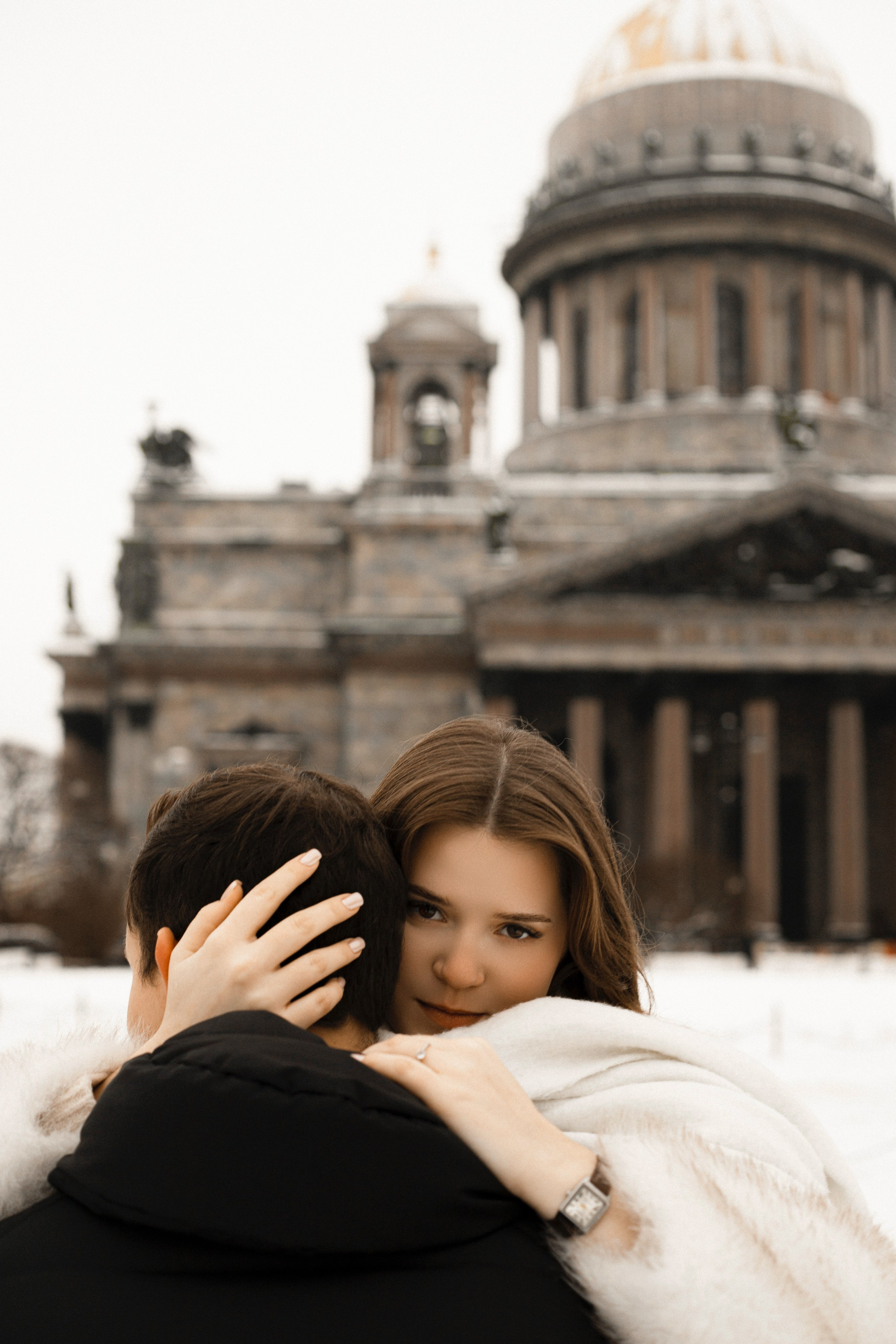 Lovestory: зимняя Исаакиевская площадь