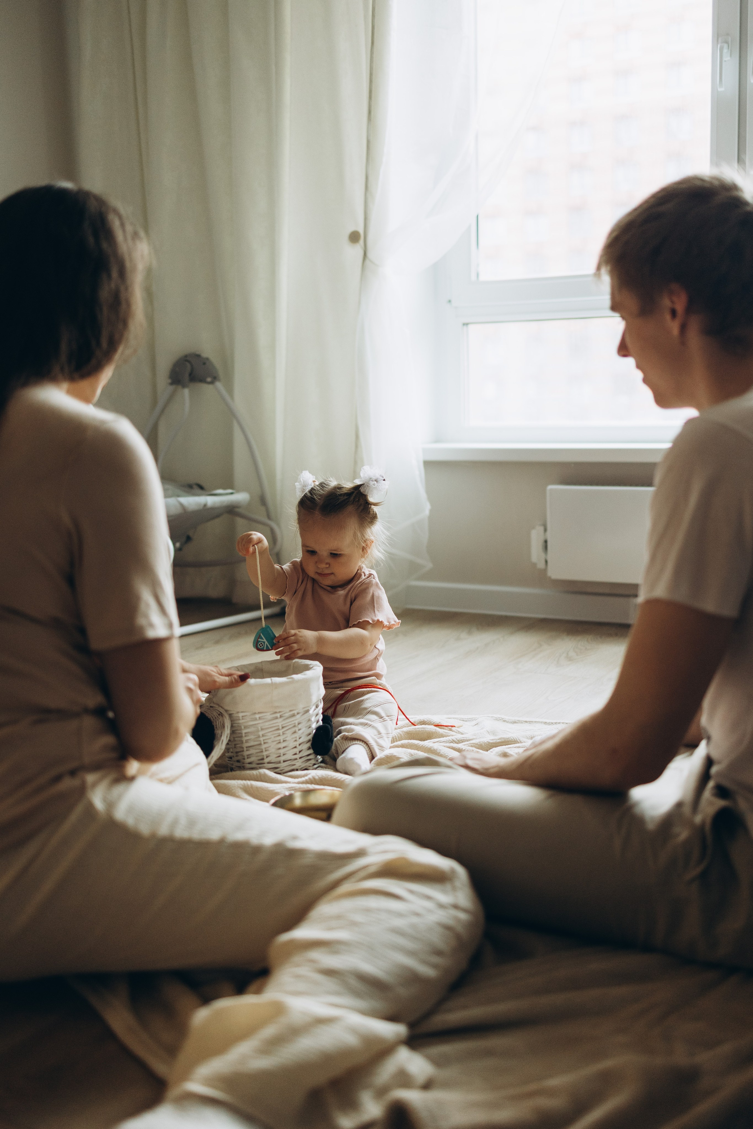 Настя, Андрей и Лиза. Семейный фотограф в Москве Виктория Ястребинская