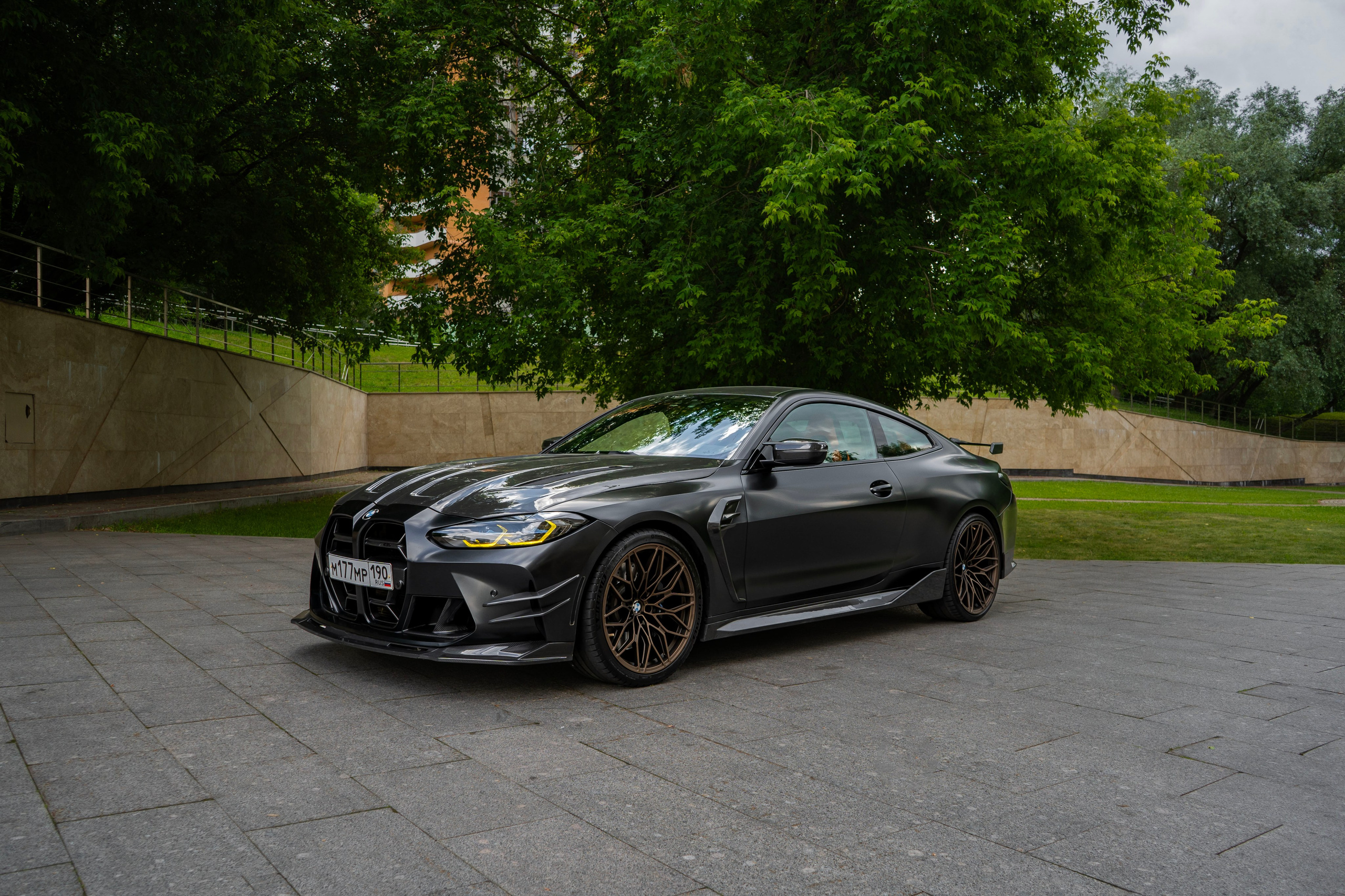 BMW M4 (Black matte). Автомобильный фотограф Ногинск Денис Городок