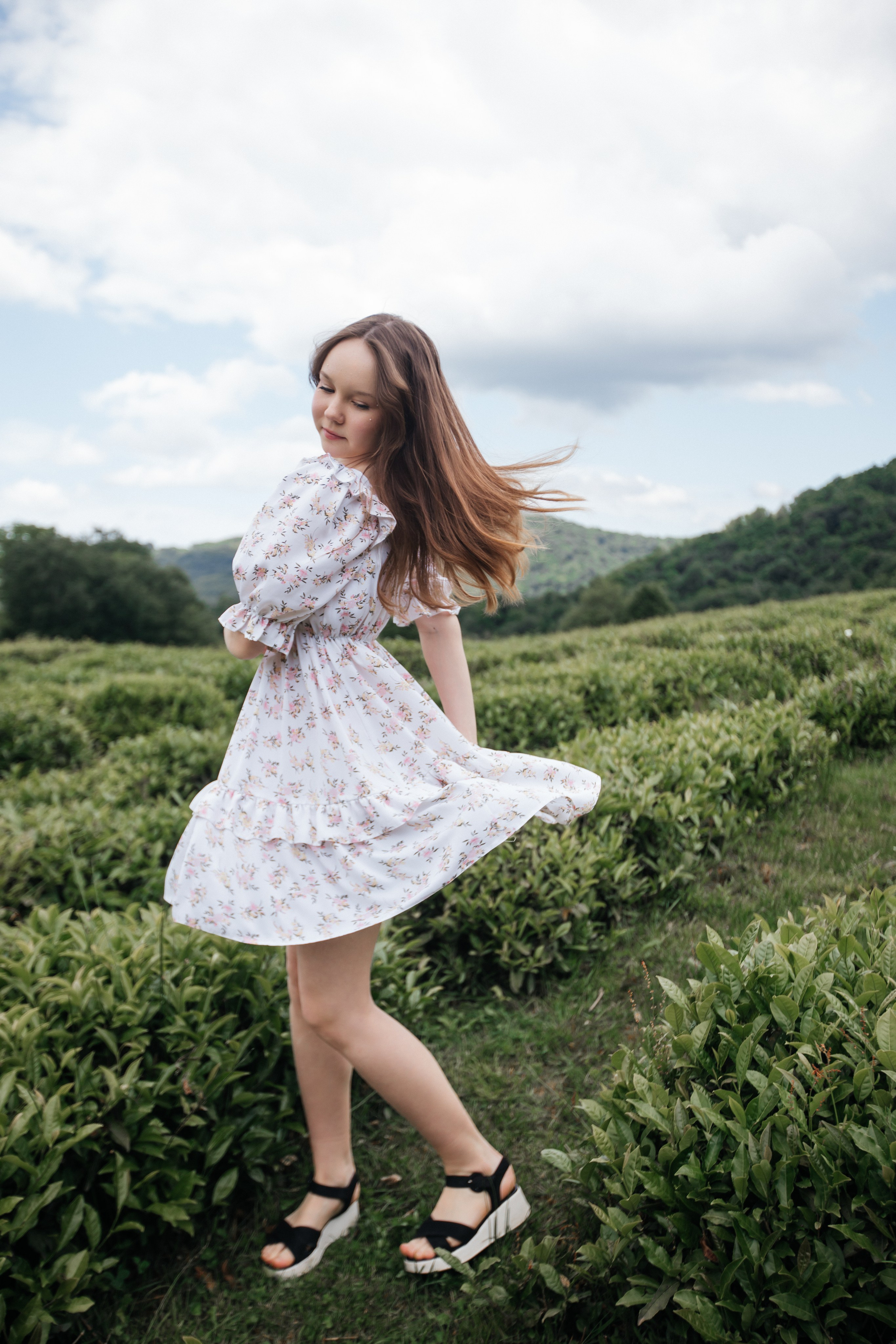 Tea plantation. Efimova Model Agency