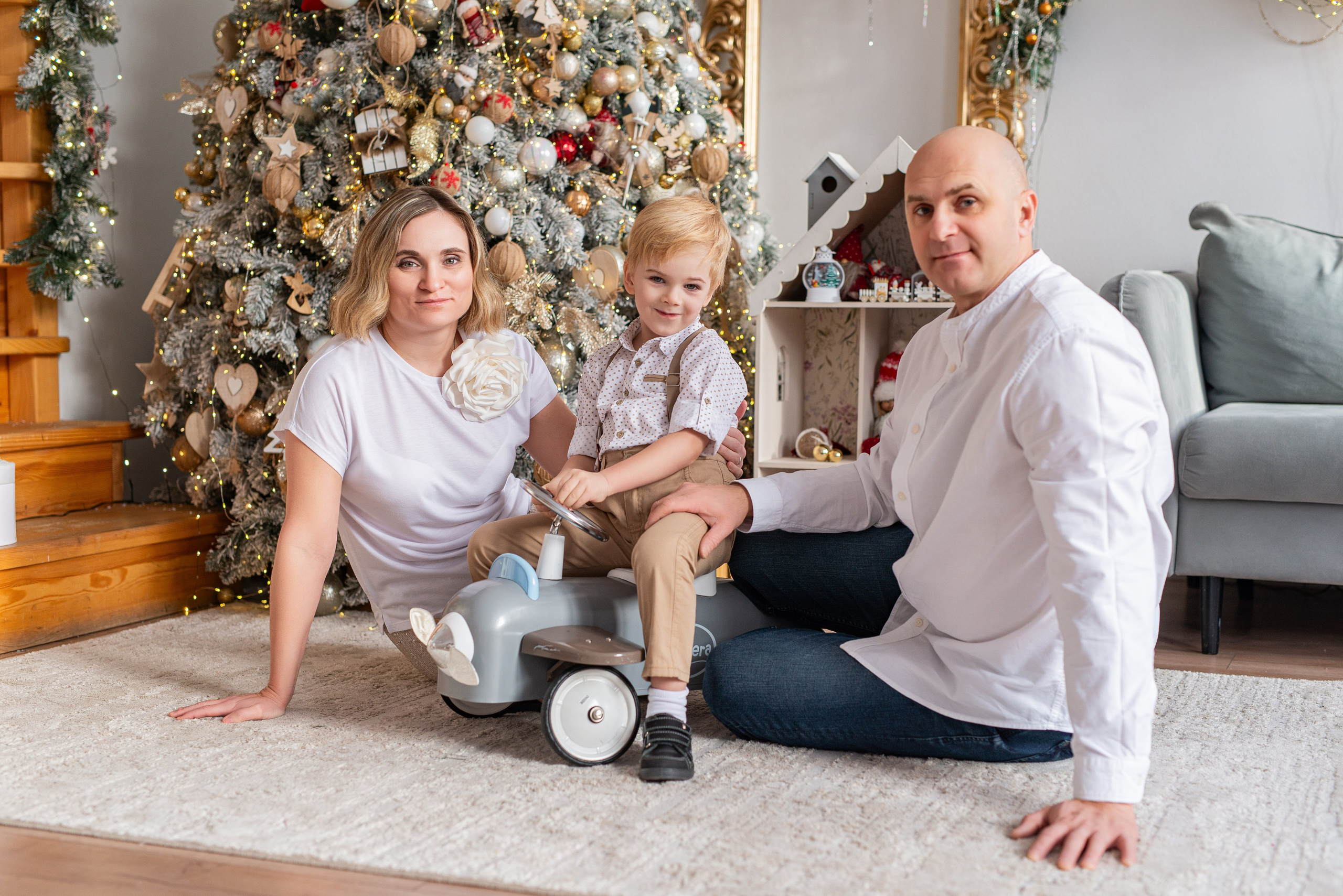 Семейная фотосессия Анастасии, Лёвы и Ивана. Репортажный и персональный фотограф в Москве