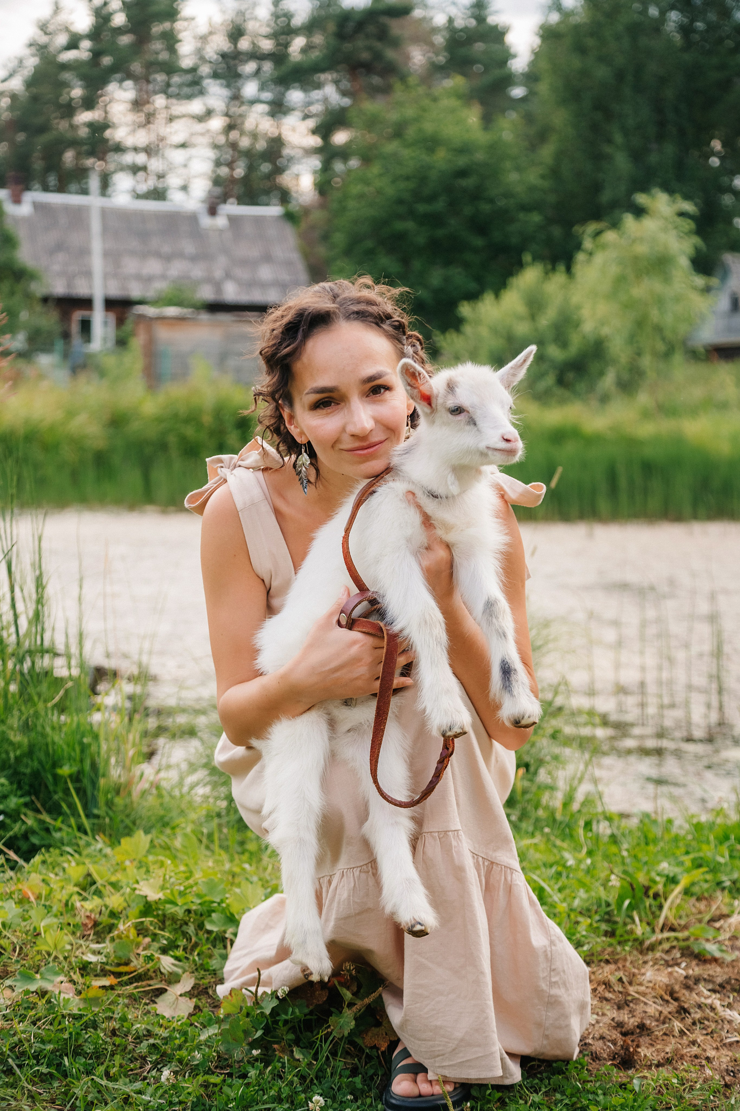 С козлятами. Семейный фотограф Любовь Саркеева