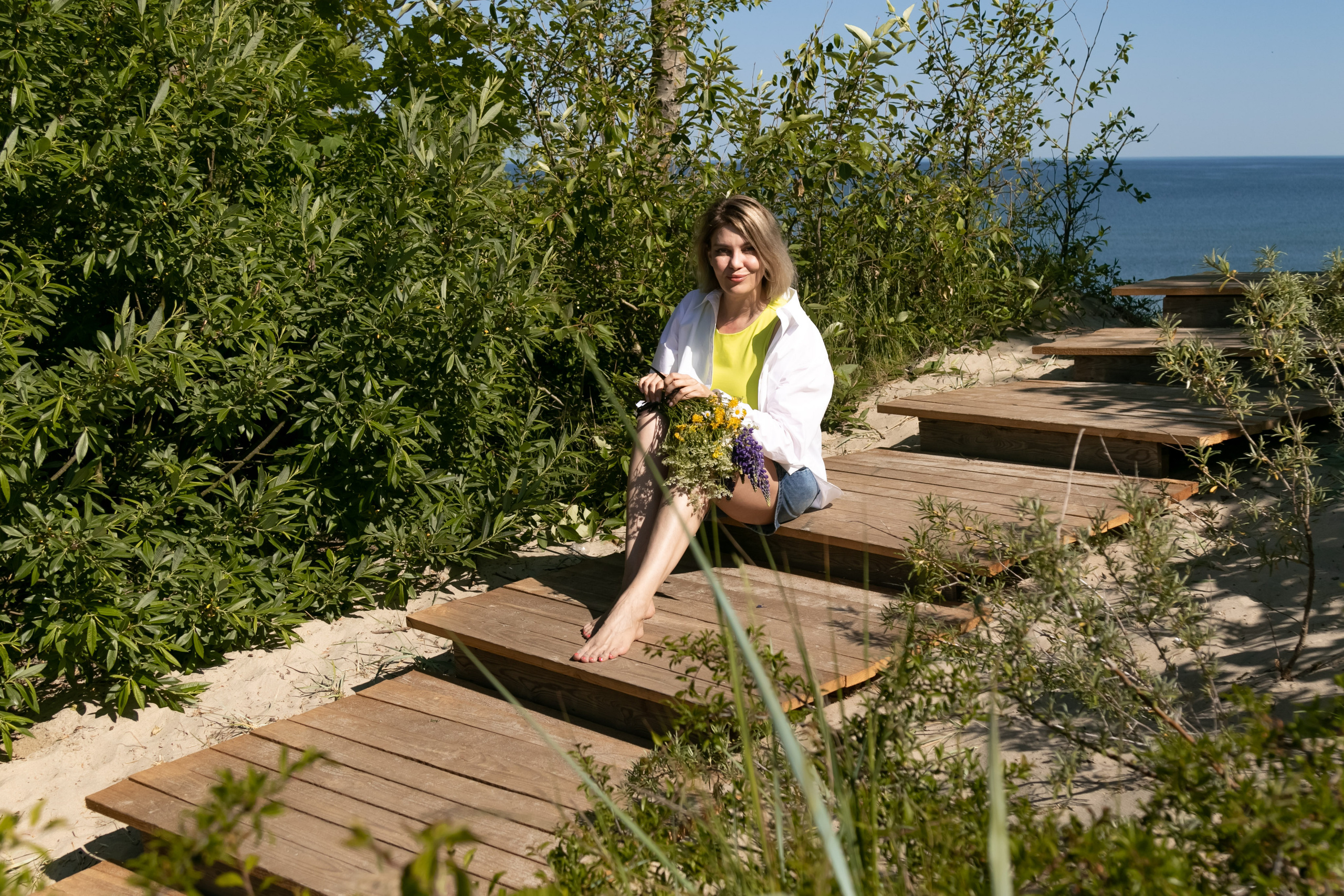 Солнечная Ирина на море. Фотограф Зеленоградск Лиана Сопина