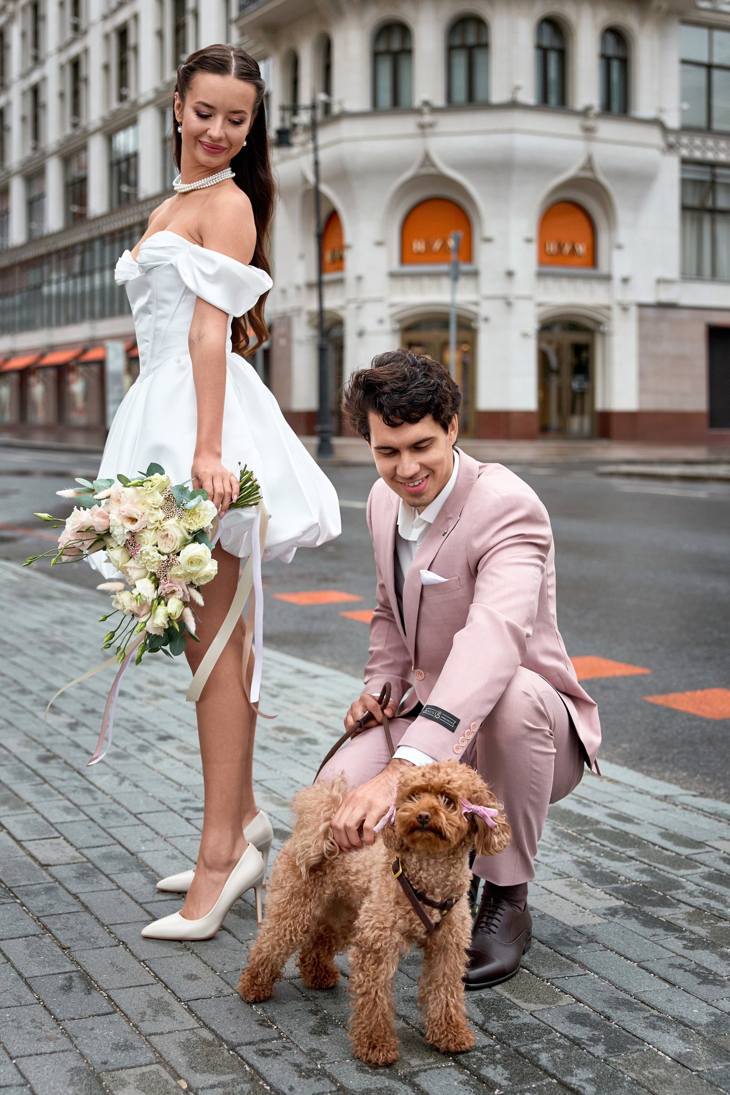 Свадебная прогулка в центре Москвы