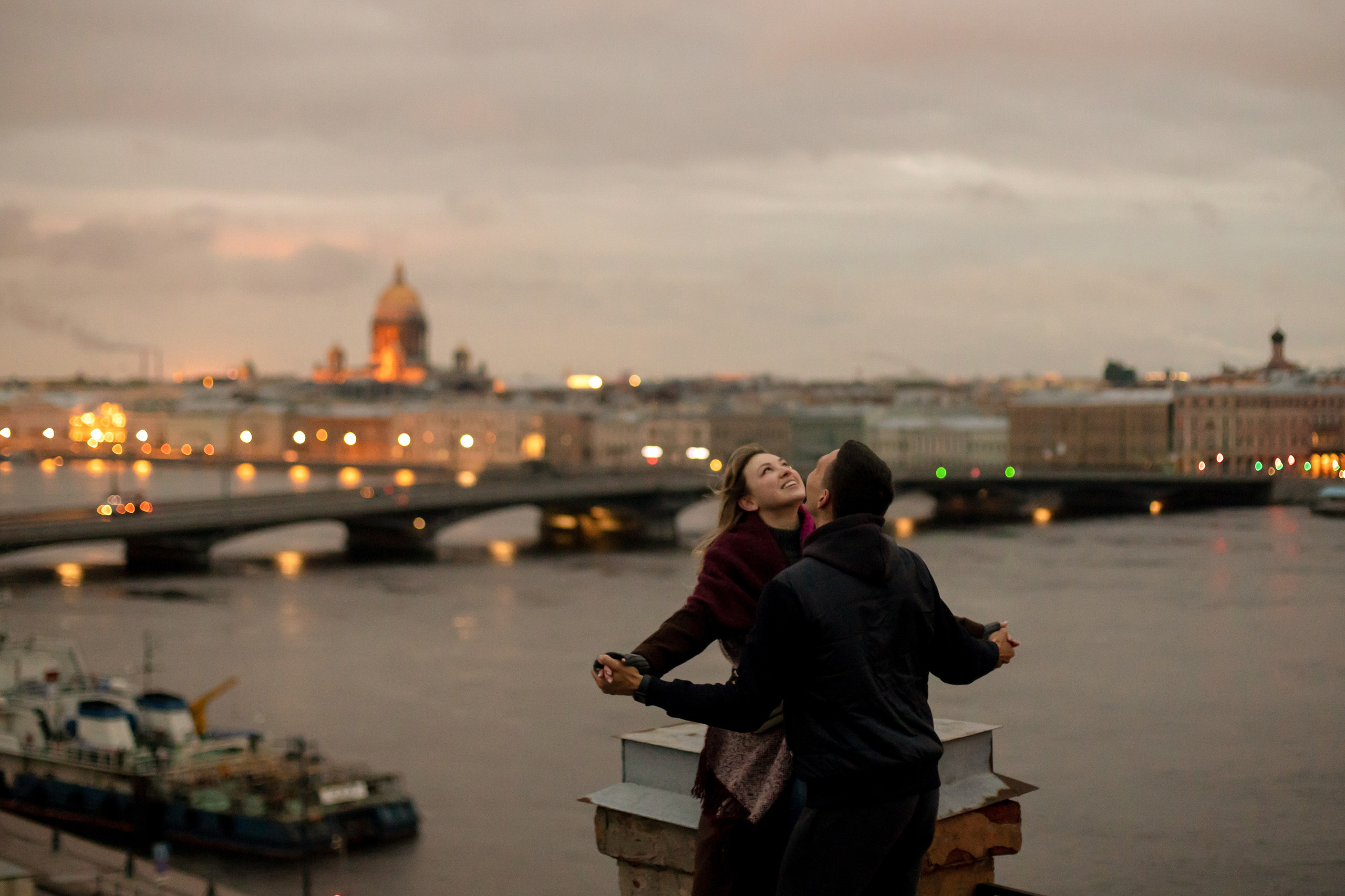 Лав стори на крыше. Свадебный и семейный фотограф в Москве Диана Левченко