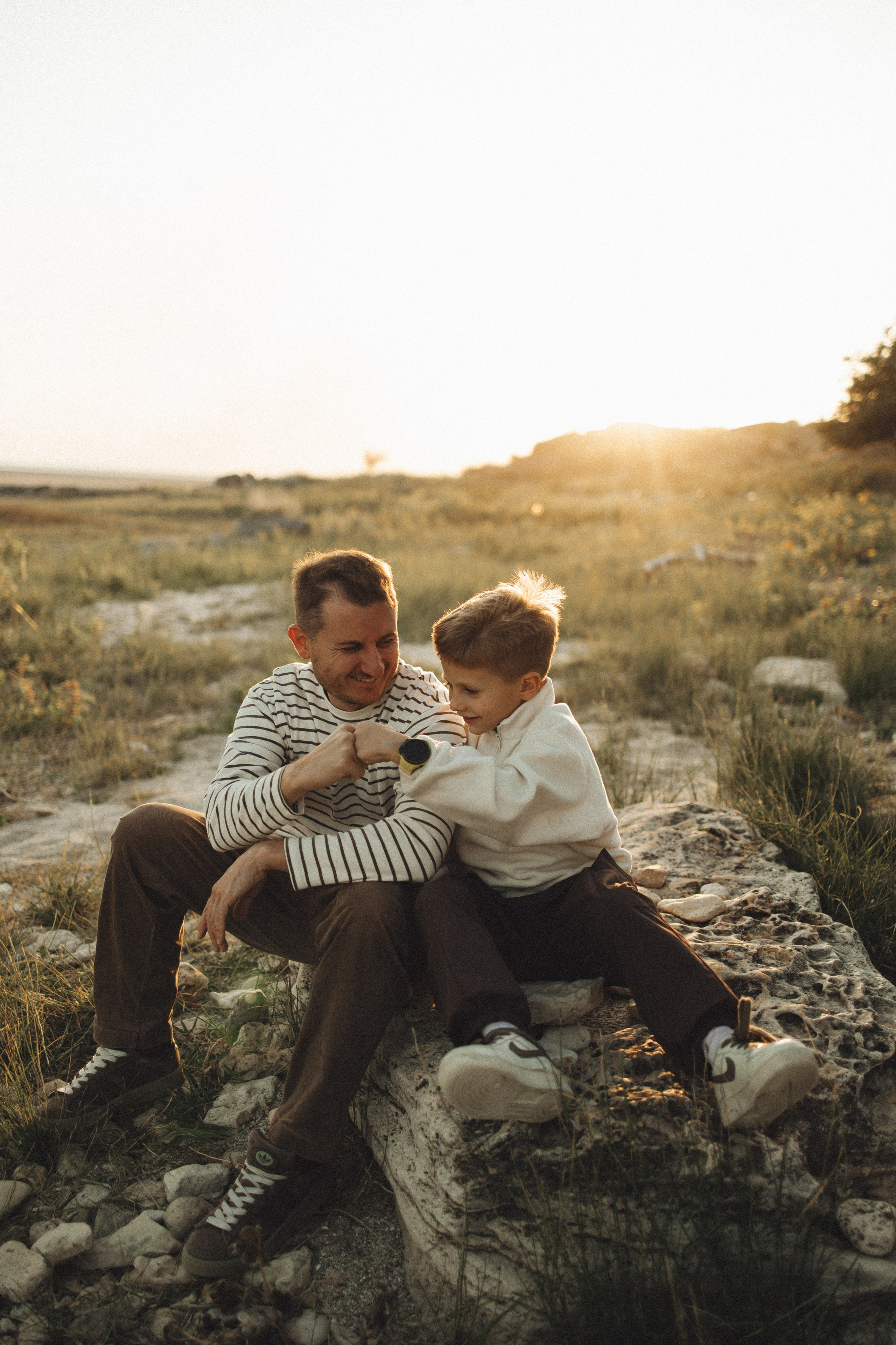Семейная история, закат в Мержаново. Семейный и детский фотограф, таганрог, ростов-на-дону