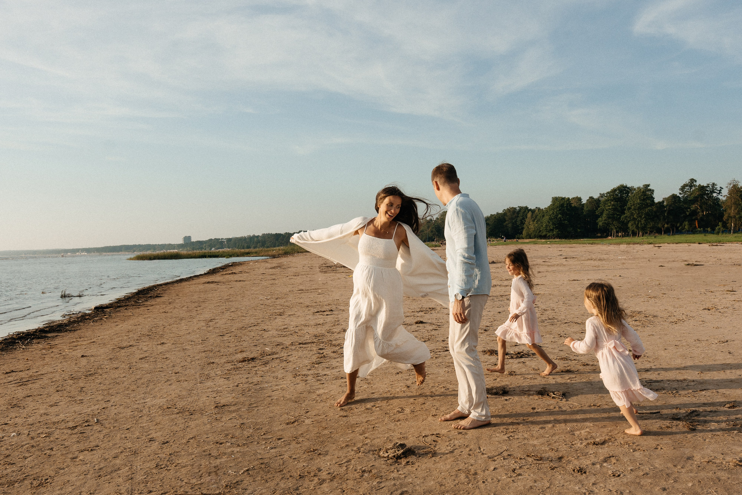 Папа, мама и три дочки. Семейный фотограф в Санкт-Петербурге Виталия Белова