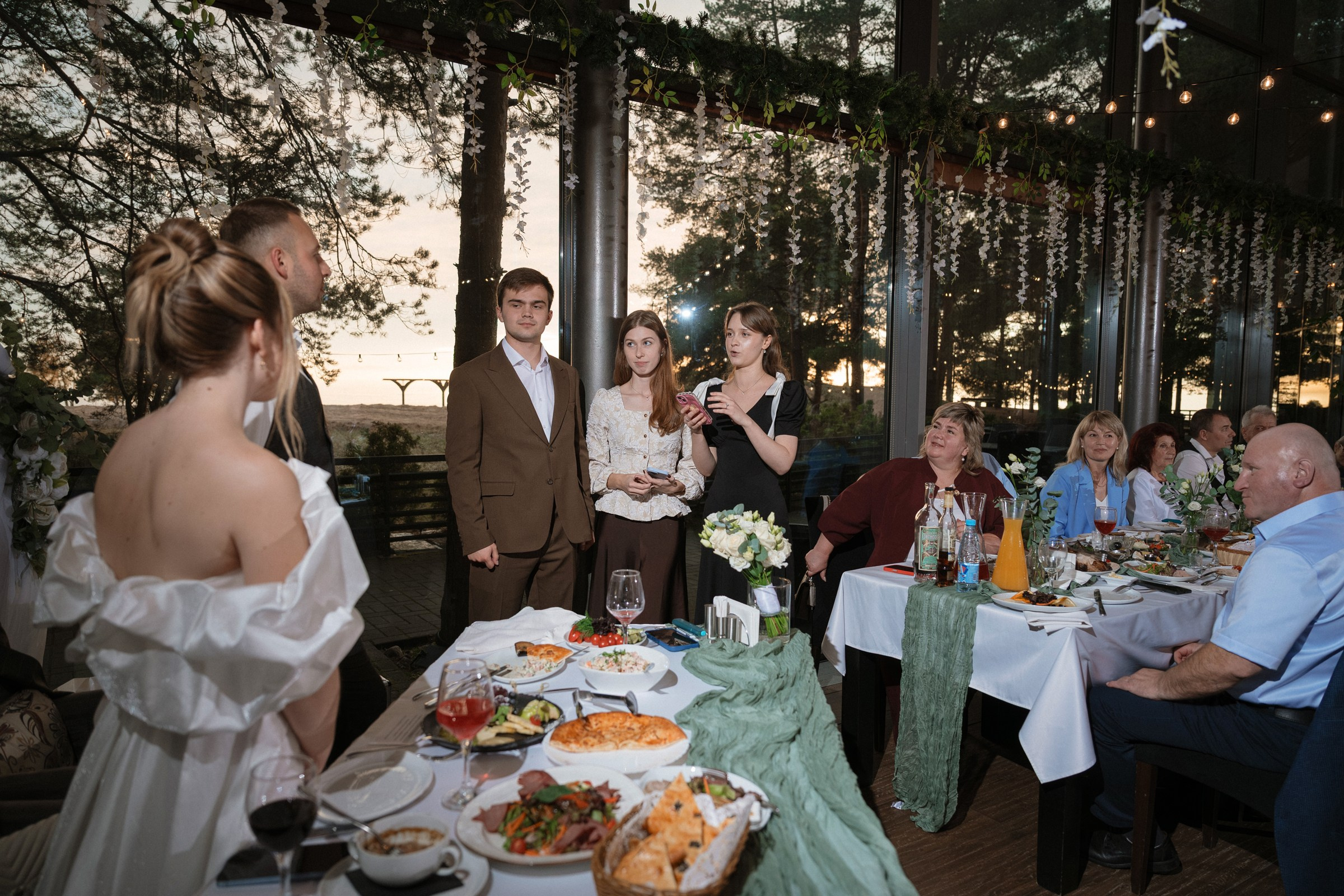 Свадебный ужин в ресторане Атлантис на Финском заливе