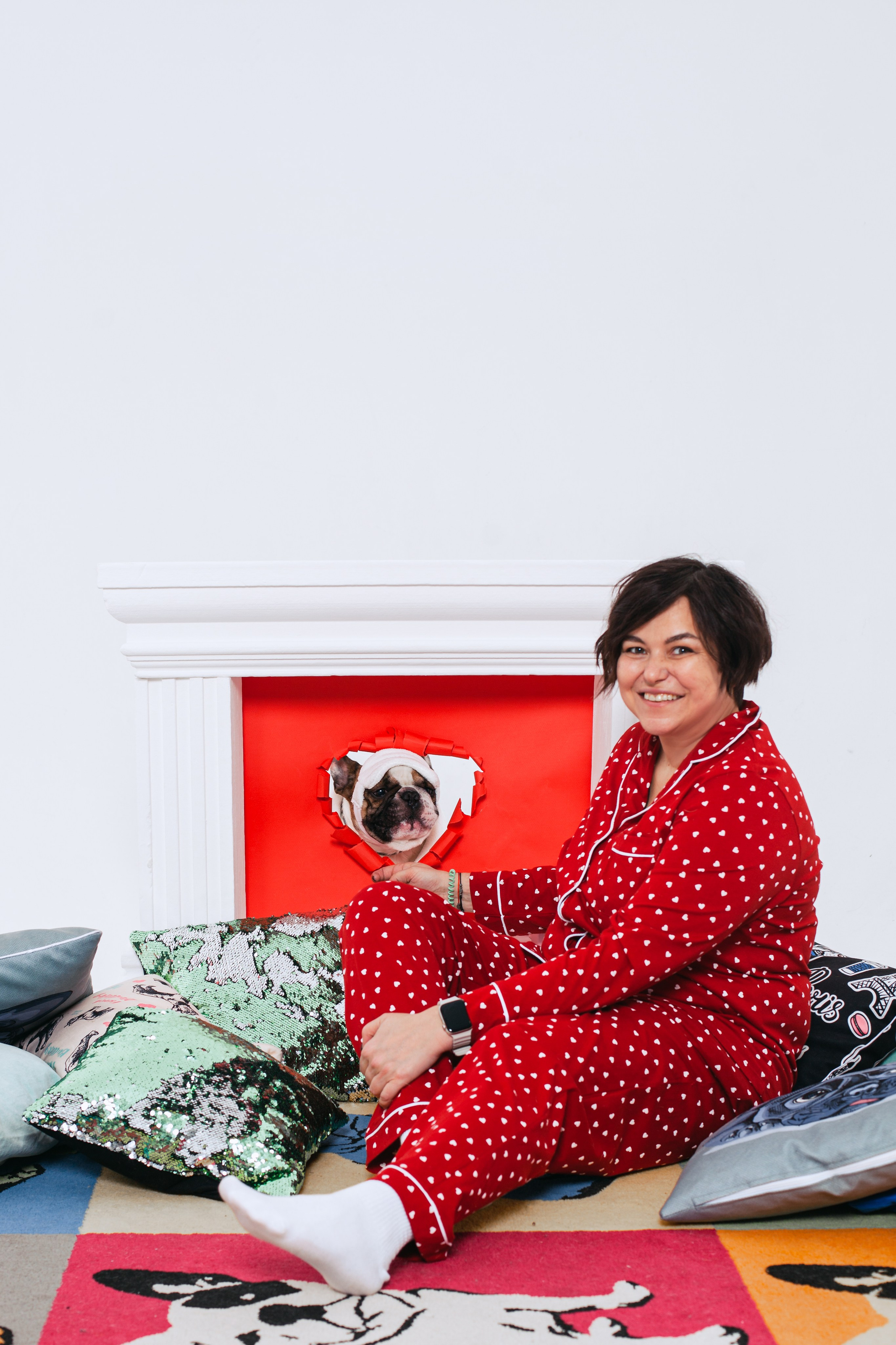 Пижамная вечеринка французских бульдогов и их хозяев. Фотограф-анималист Татьяна Степанова