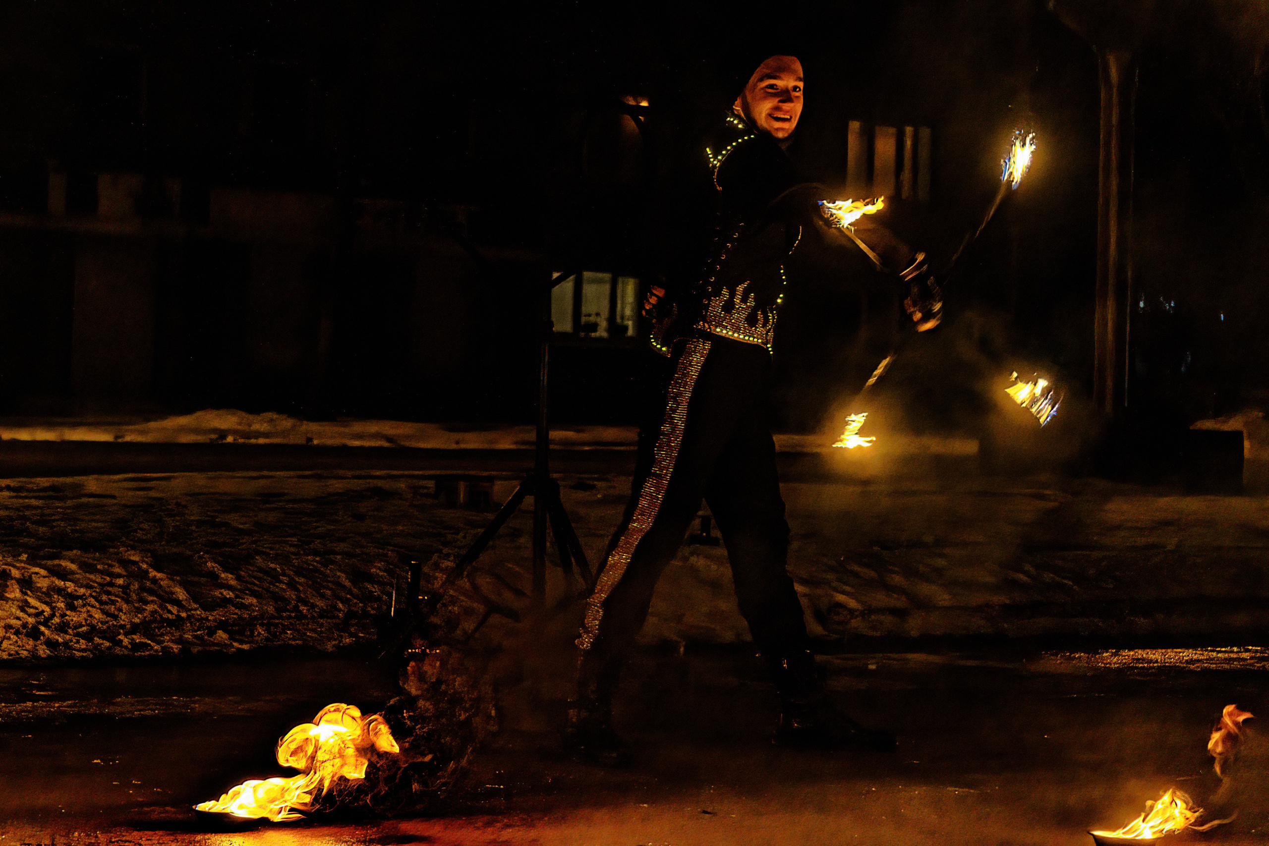 Огненное шоу. Фотограф в РФ и ЛНР Юлия Федосеева