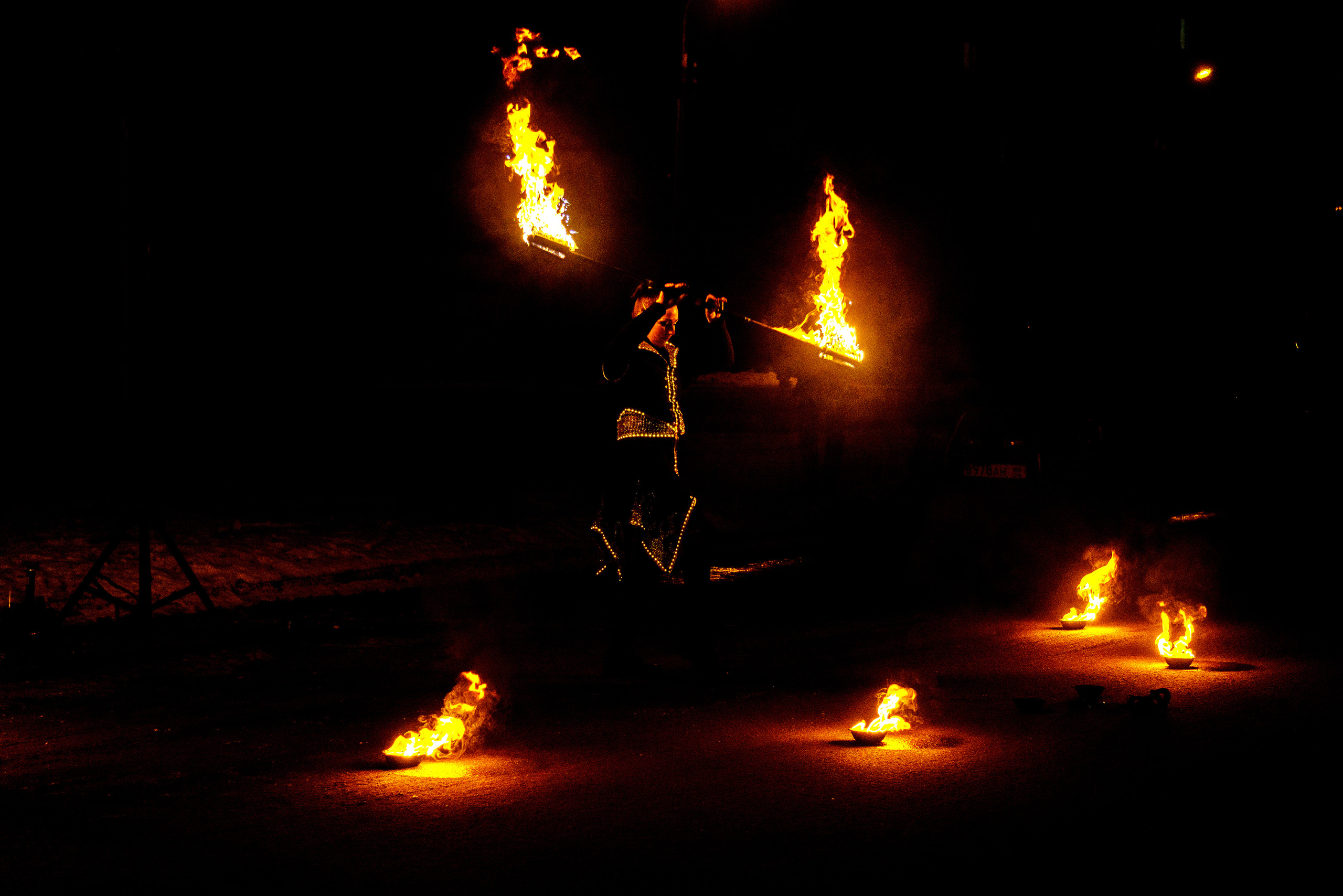 Огненное шоу. Фотограф в РФ и ЛНР Юлия Федосеева