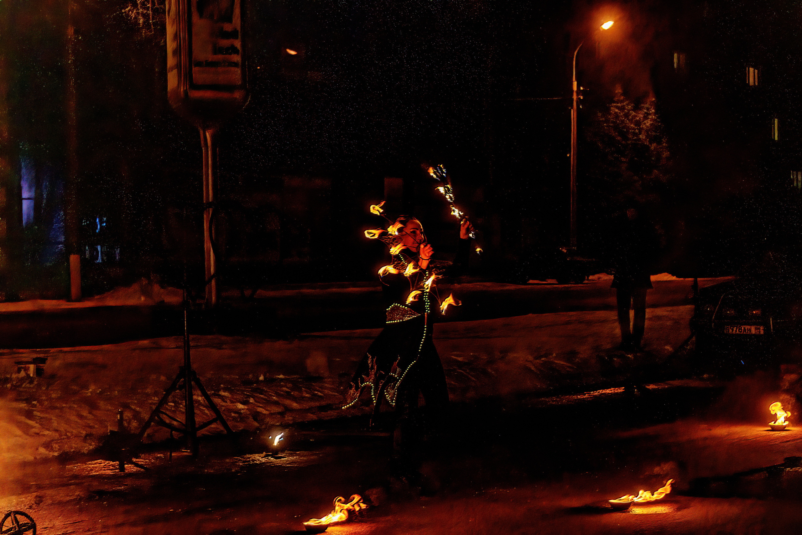 Огненное шоу. Фотограф в РФ и ЛНР Юлия Федосеева