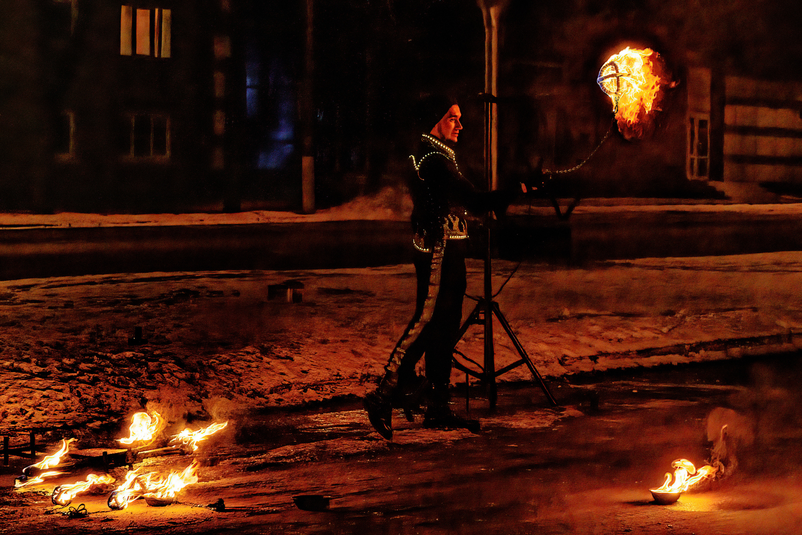 Огненное шоу. Фотограф в РФ и ЛНР Юлия Федосеева