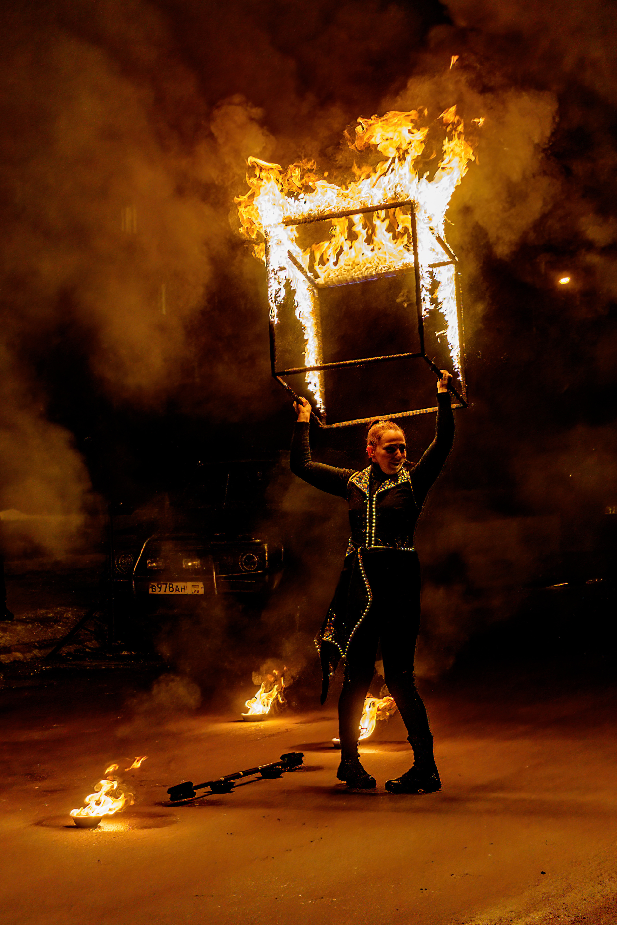 Огненное шоу. Фотограф в РФ и ЛНР Юлия Федосеева